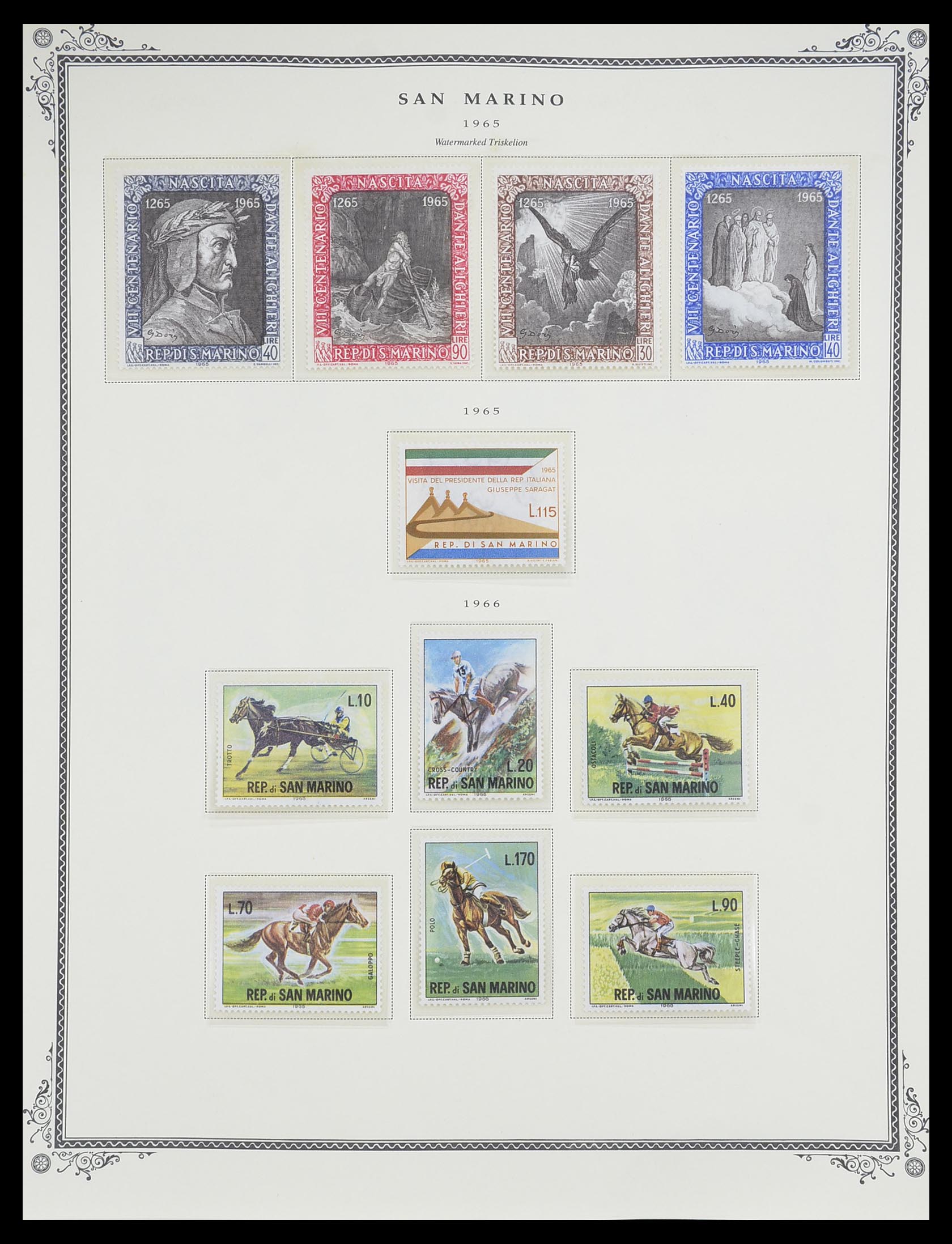 33677 046 - Postzegelverzameling 33677 San Marino 1877-1976.