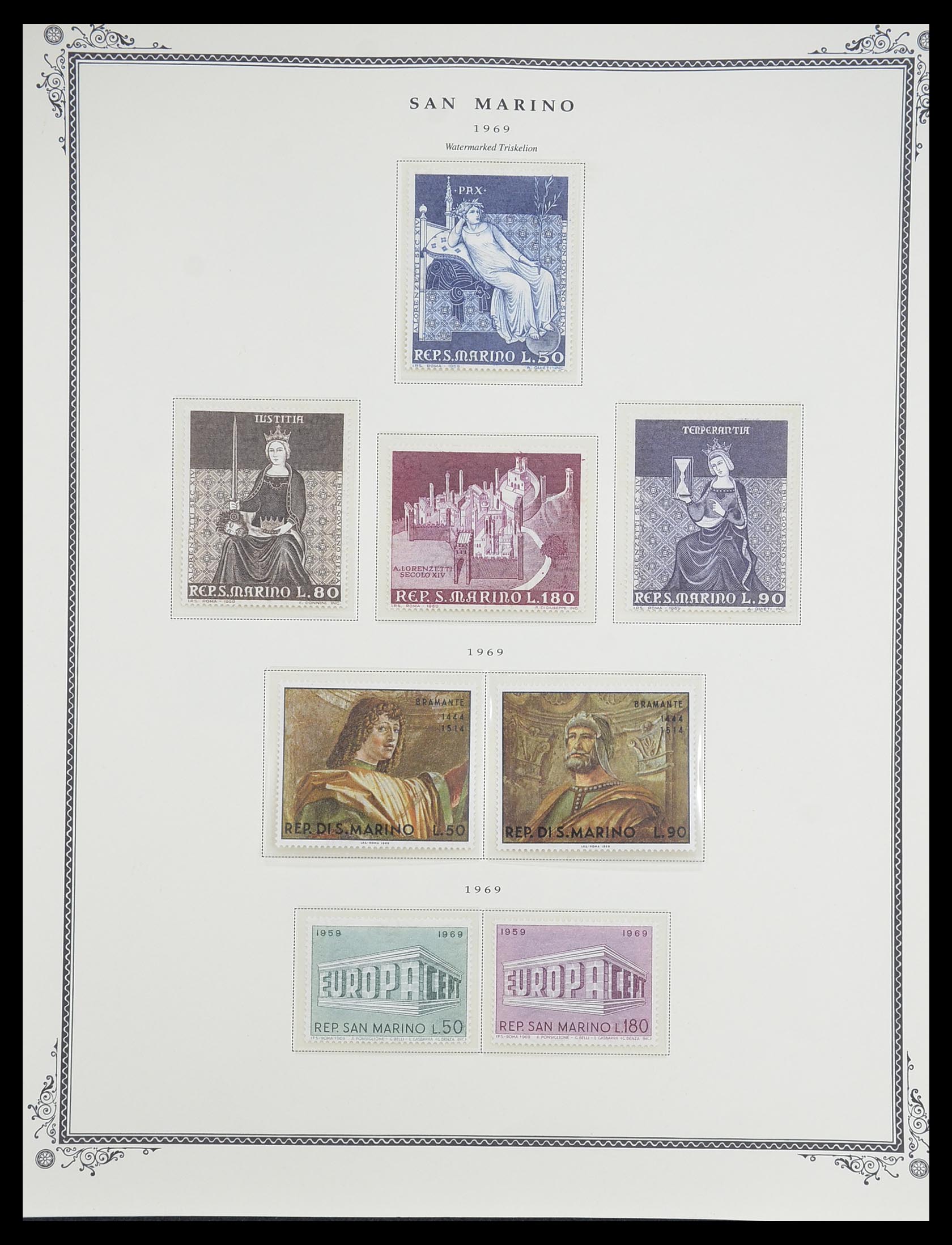 33677 052 - Postzegelverzameling 33677 San Marino 1877-1976.