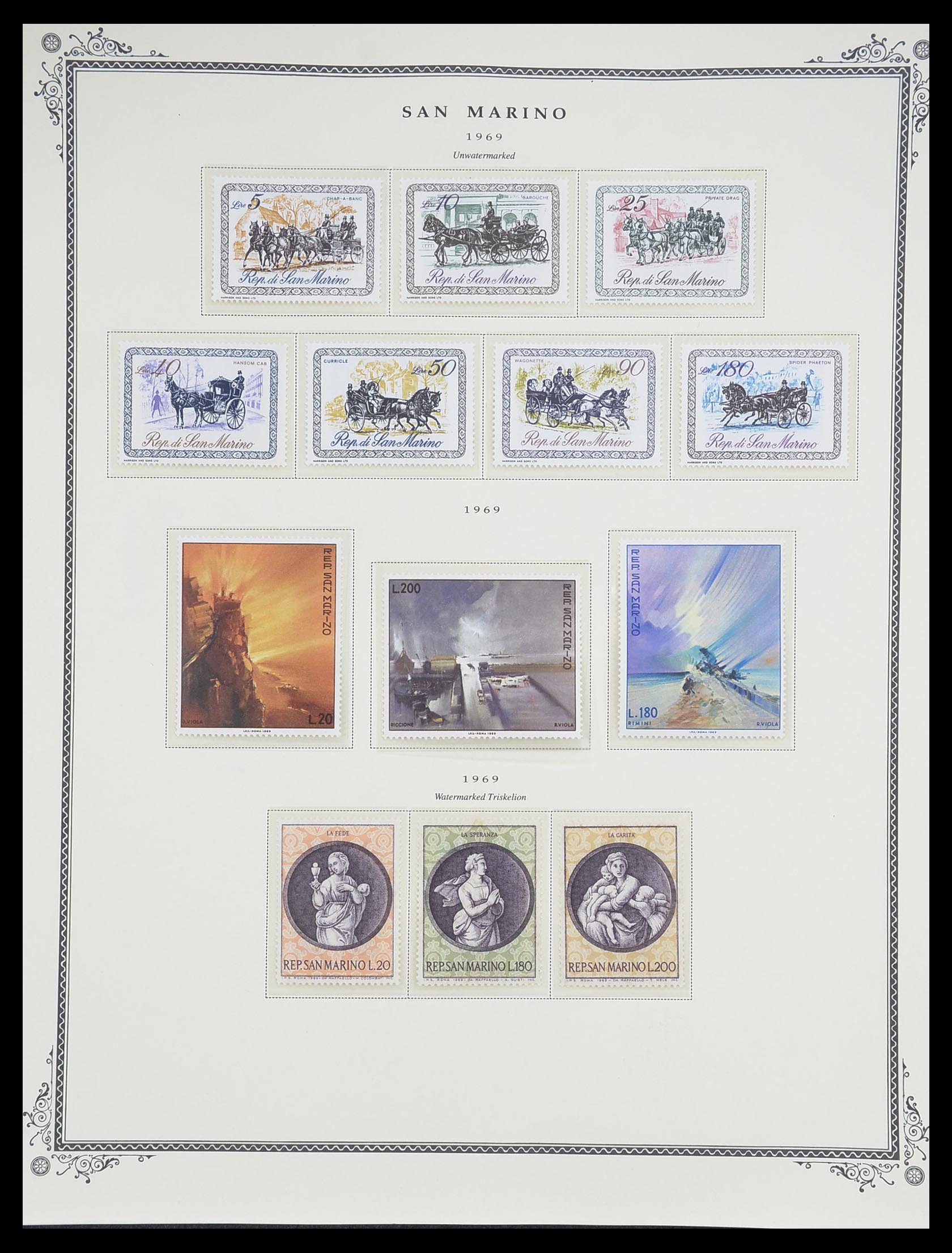 33677 053 - Postzegelverzameling 33677 San Marino 1877-1976.