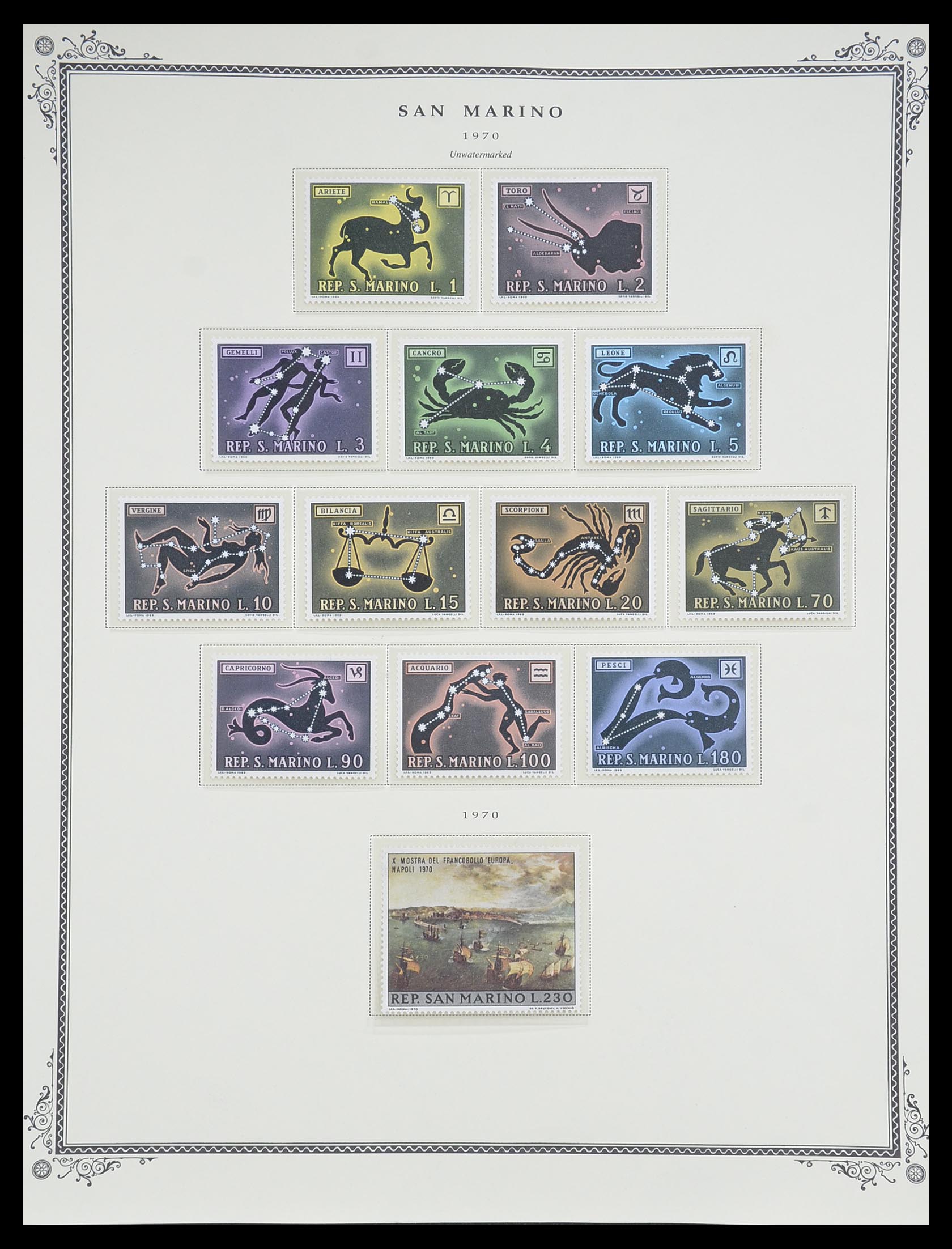 33677 054 - Postzegelverzameling 33677 San Marino 1877-1976.