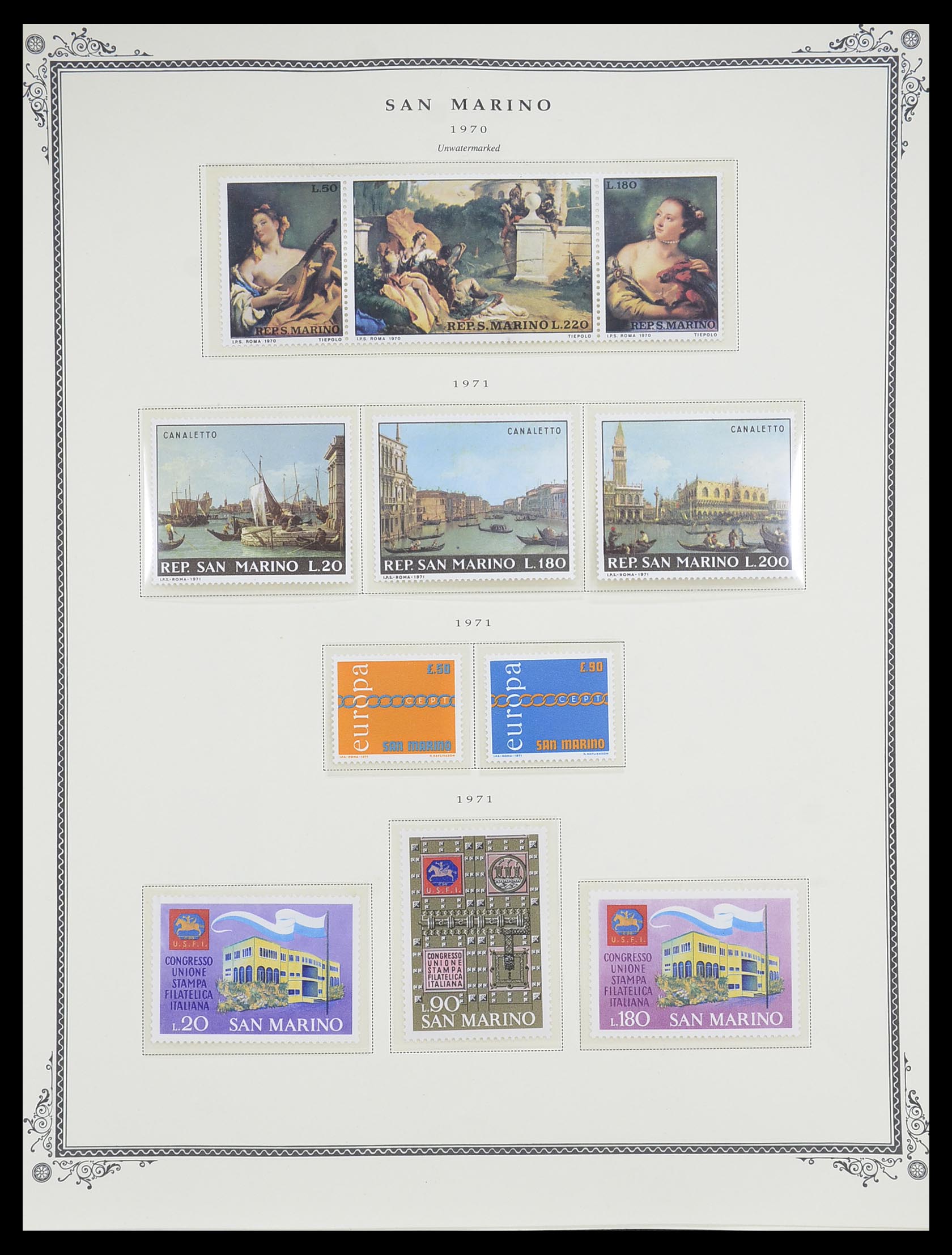 33677 056 - Postzegelverzameling 33677 San Marino 1877-1976.