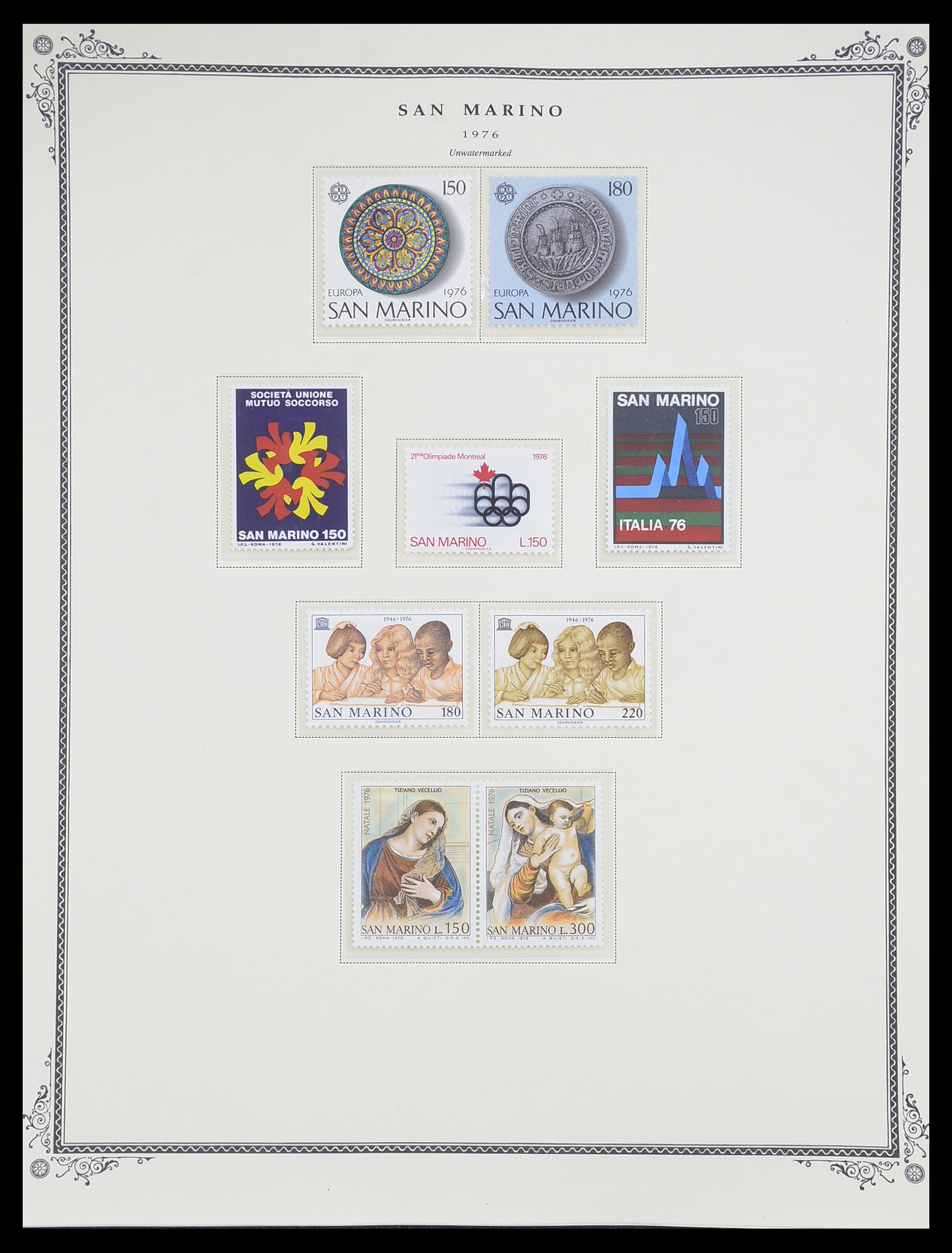 33677 066 - Postzegelverzameling 33677 San Marino 1877-1976.