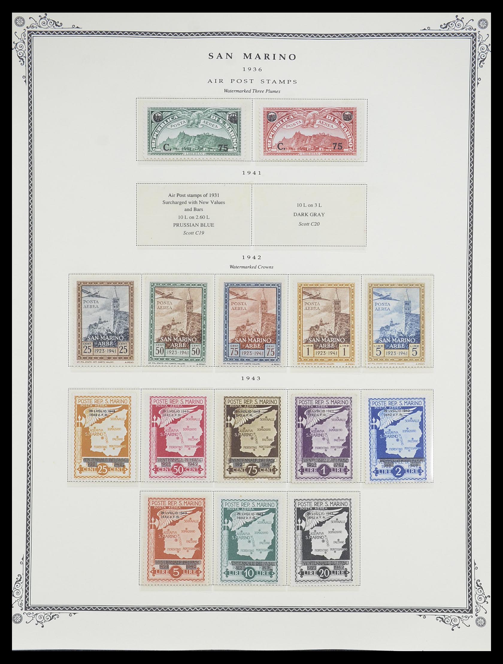 33677 071 - Postzegelverzameling 33677 San Marino 1877-1976.