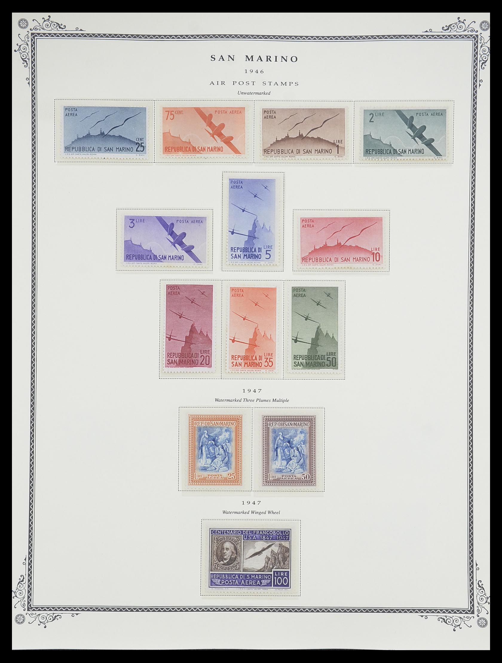 33677 074 - Postzegelverzameling 33677 San Marino 1877-1976.