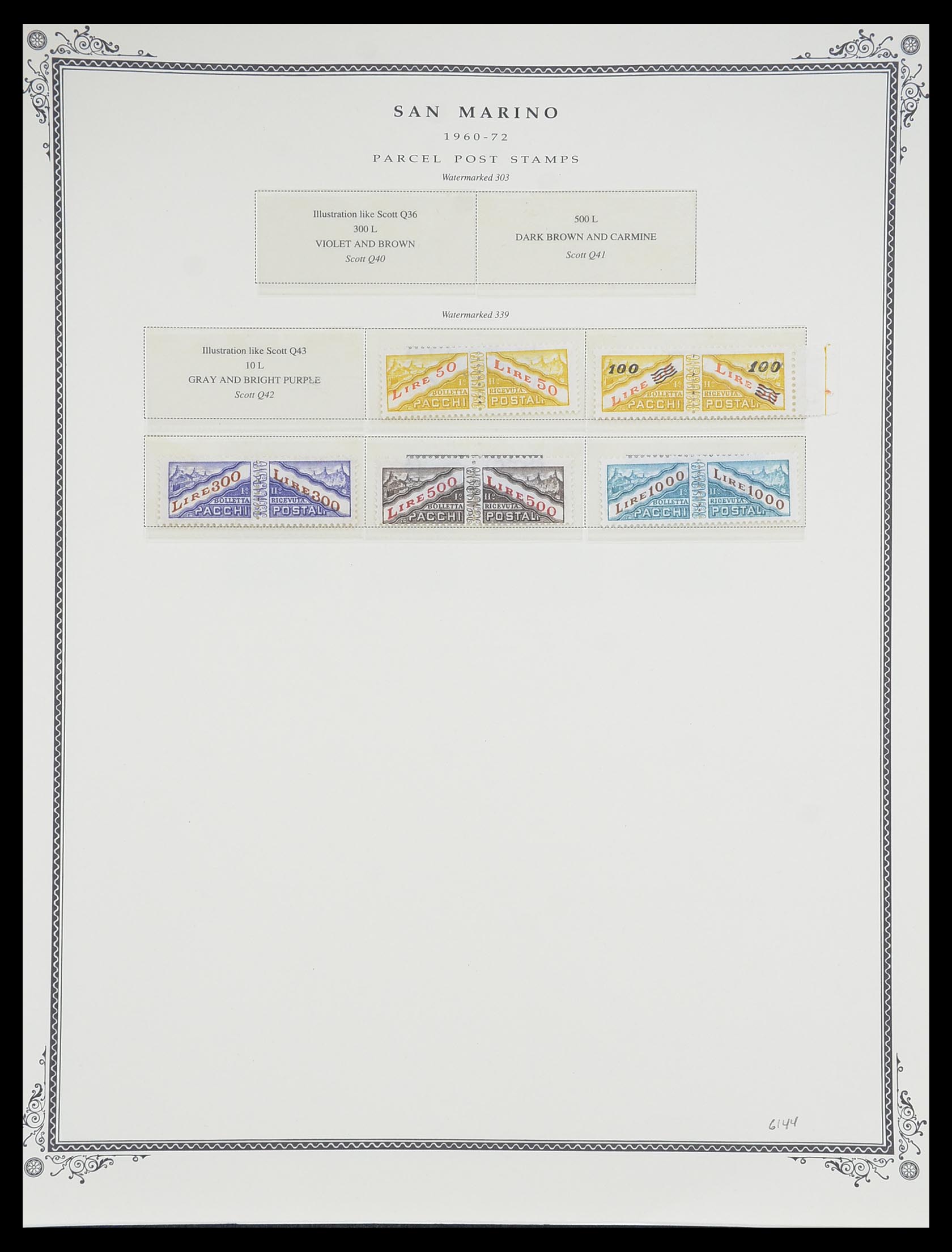 33677 092 - Postzegelverzameling 33677 San Marino 1877-1976.
