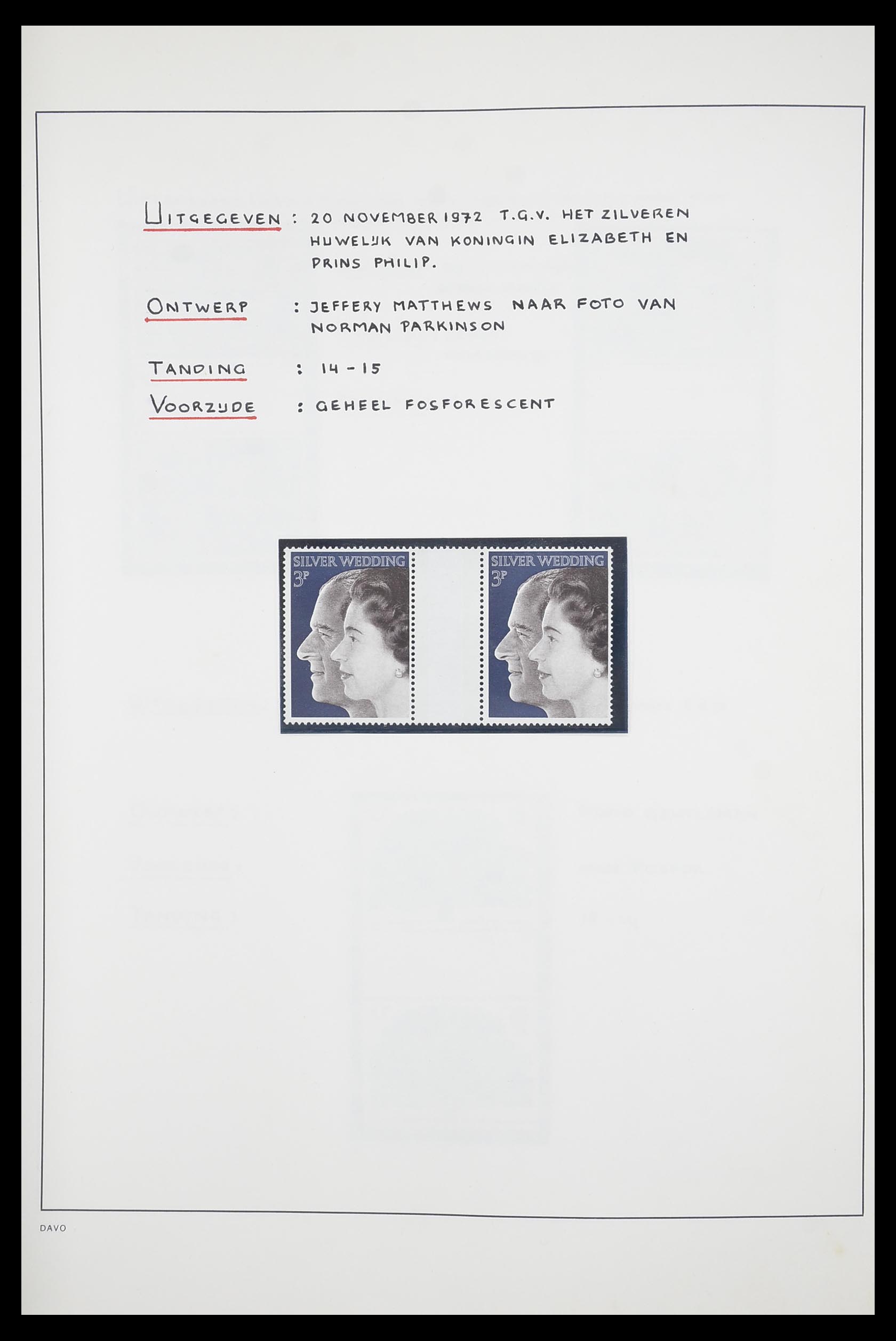 33681 001 - Stamp collection 33681 Great Britain gutterpairs 1972-2014.