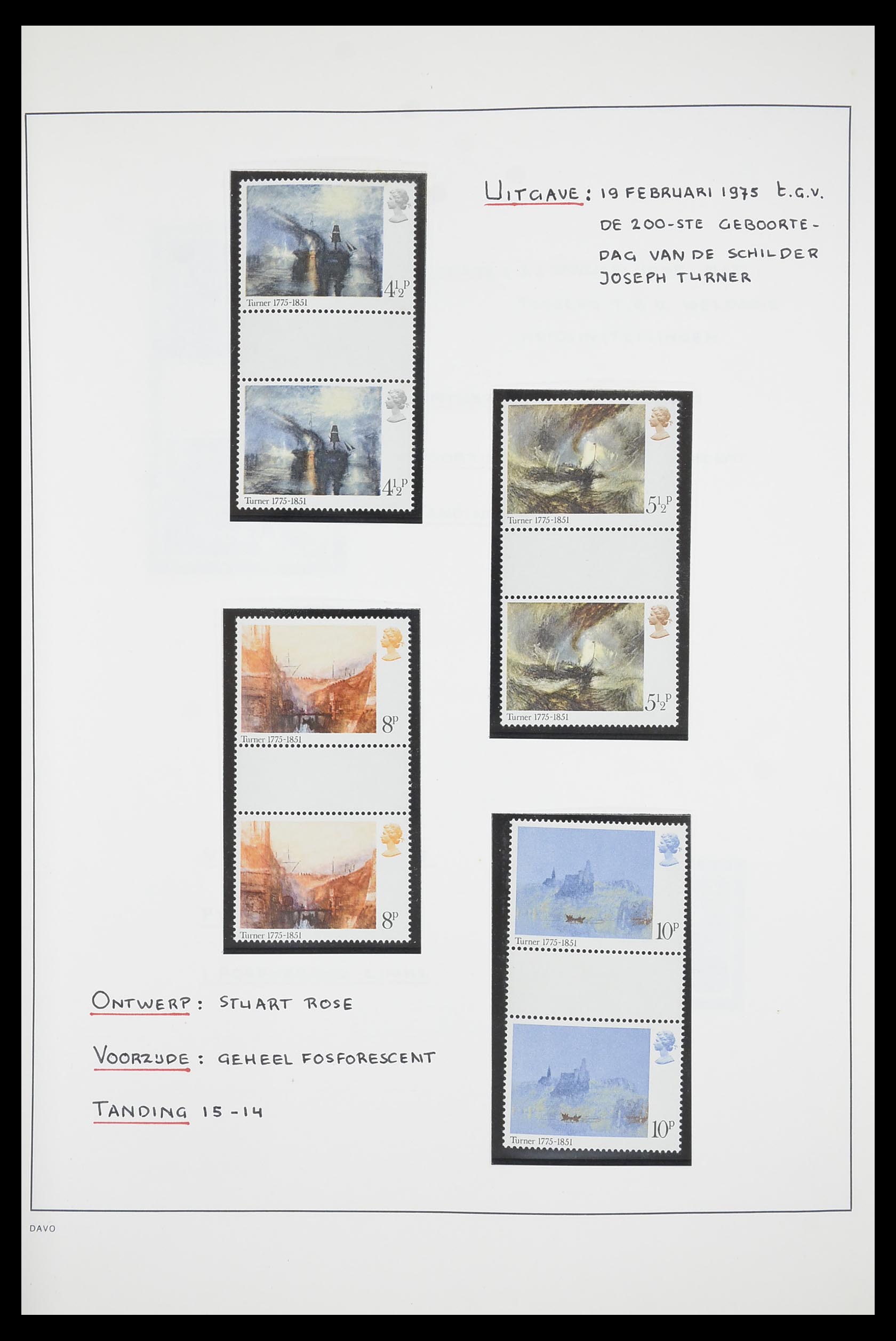 33681 010 - Postzegelverzameling 33681 Engeland brugparen 1972-2014.