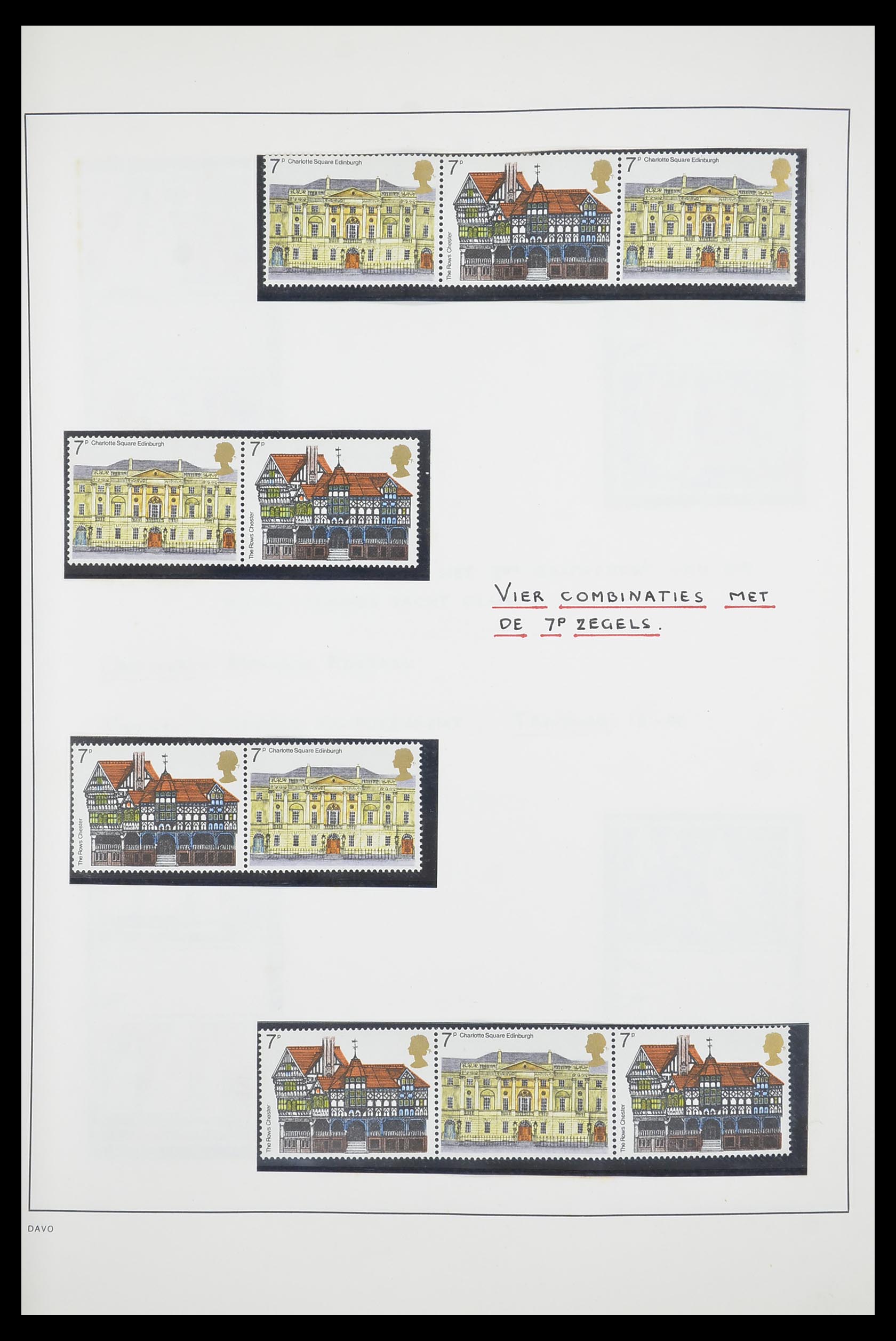 33681 013 - Postzegelverzameling 33681 Engeland brugparen 1972-2014.