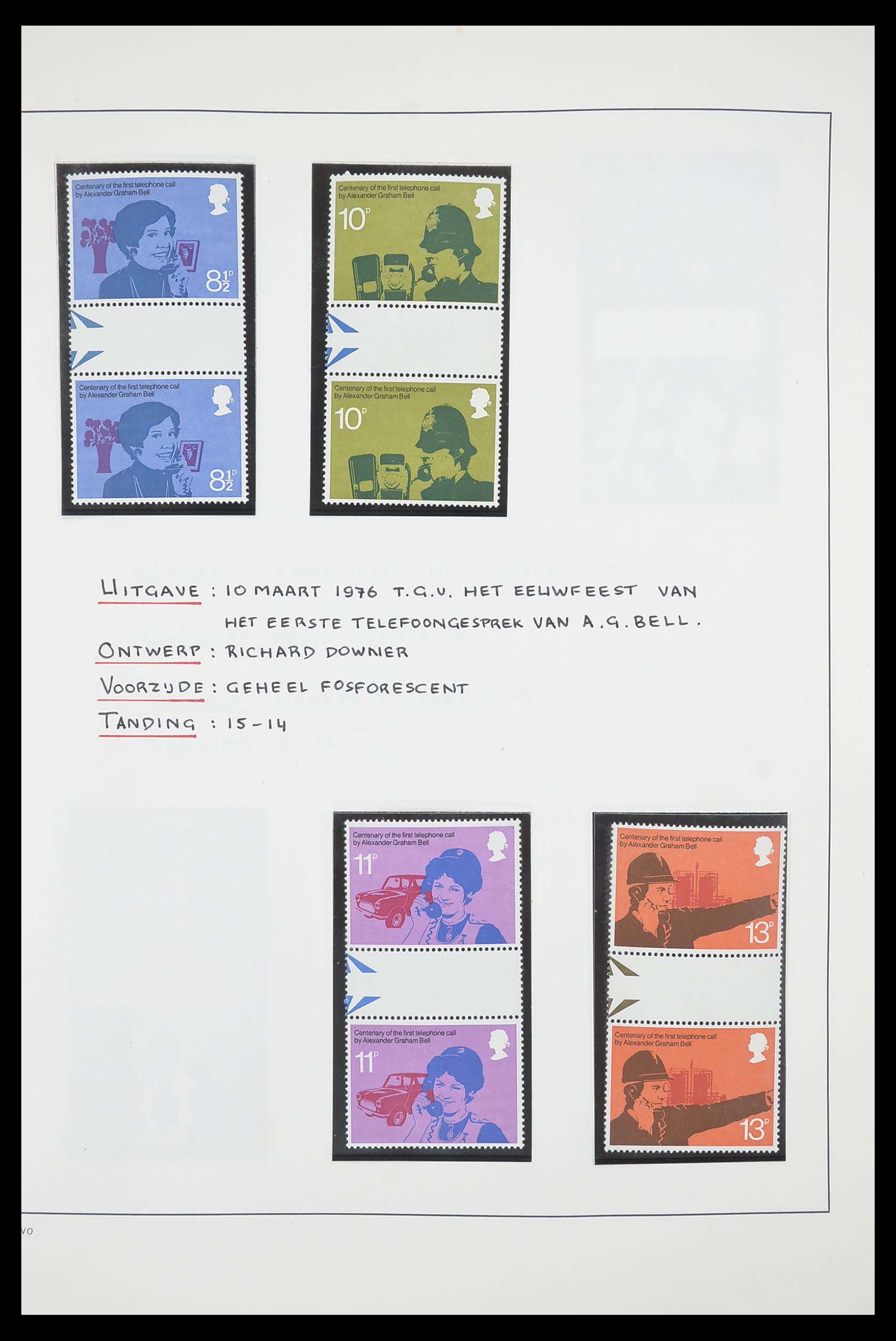 33681 019 - Postzegelverzameling 33681 Engeland brugparen 1972-2014.