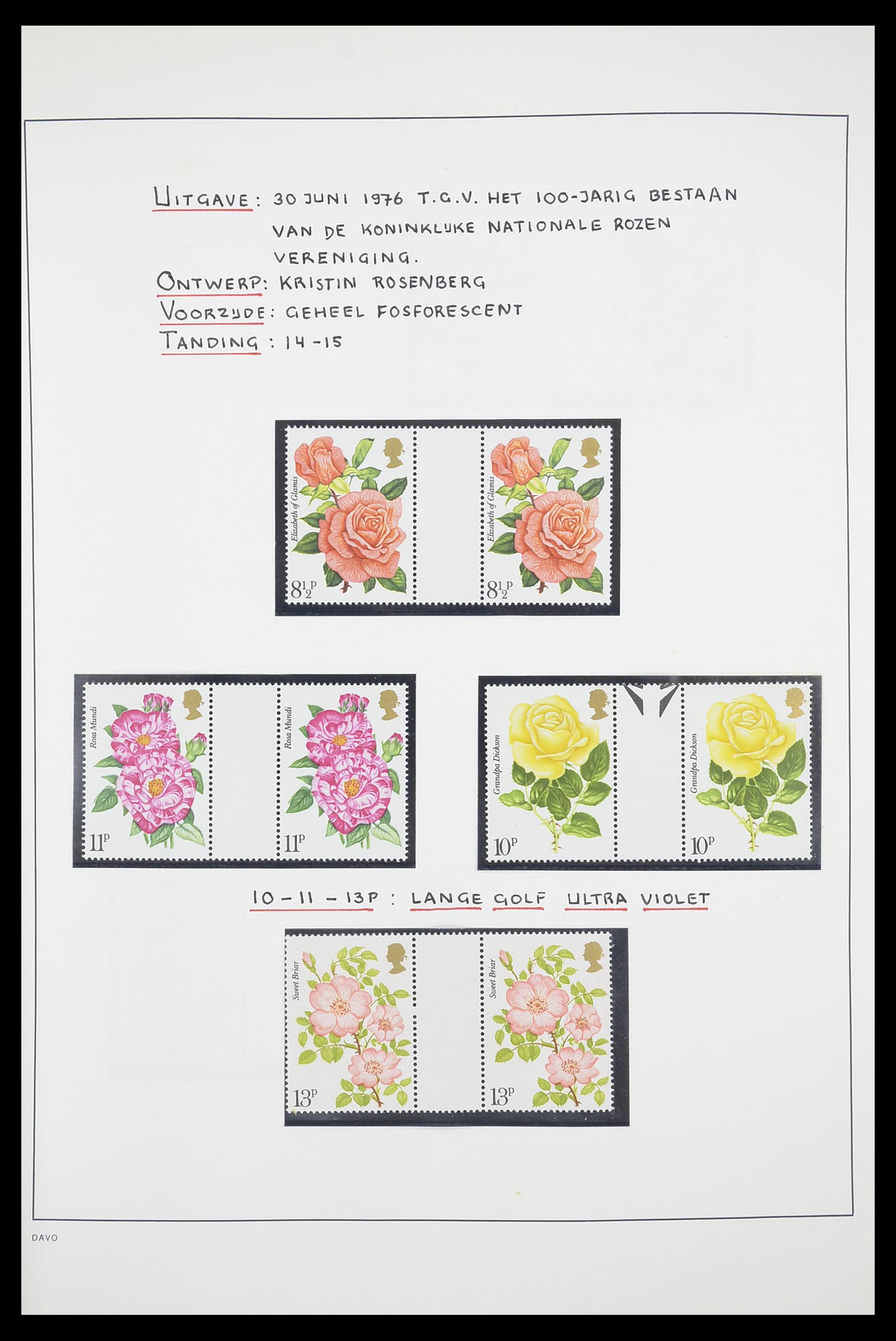 33681 021 - Postzegelverzameling 33681 Engeland brugparen 1972-2014.