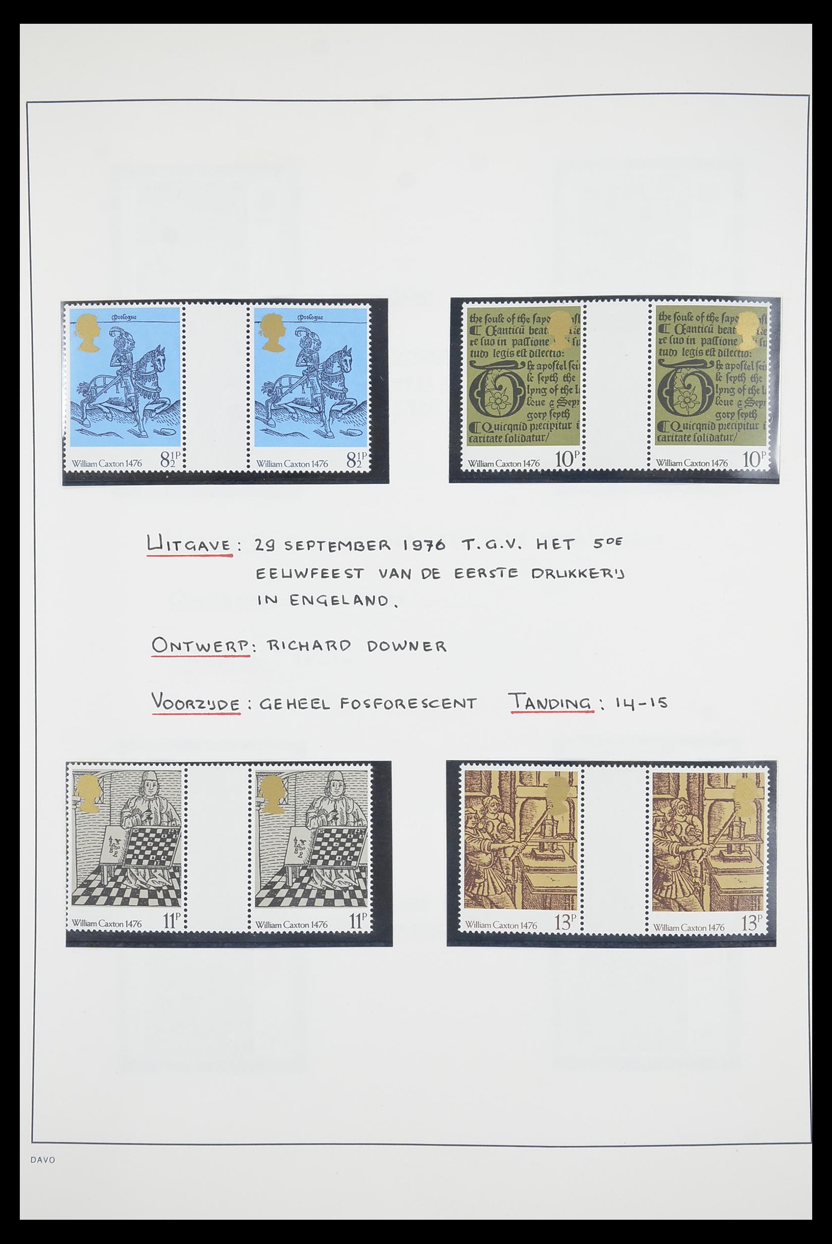 33681 024 - Postzegelverzameling 33681 Engeland brugparen 1972-2014.