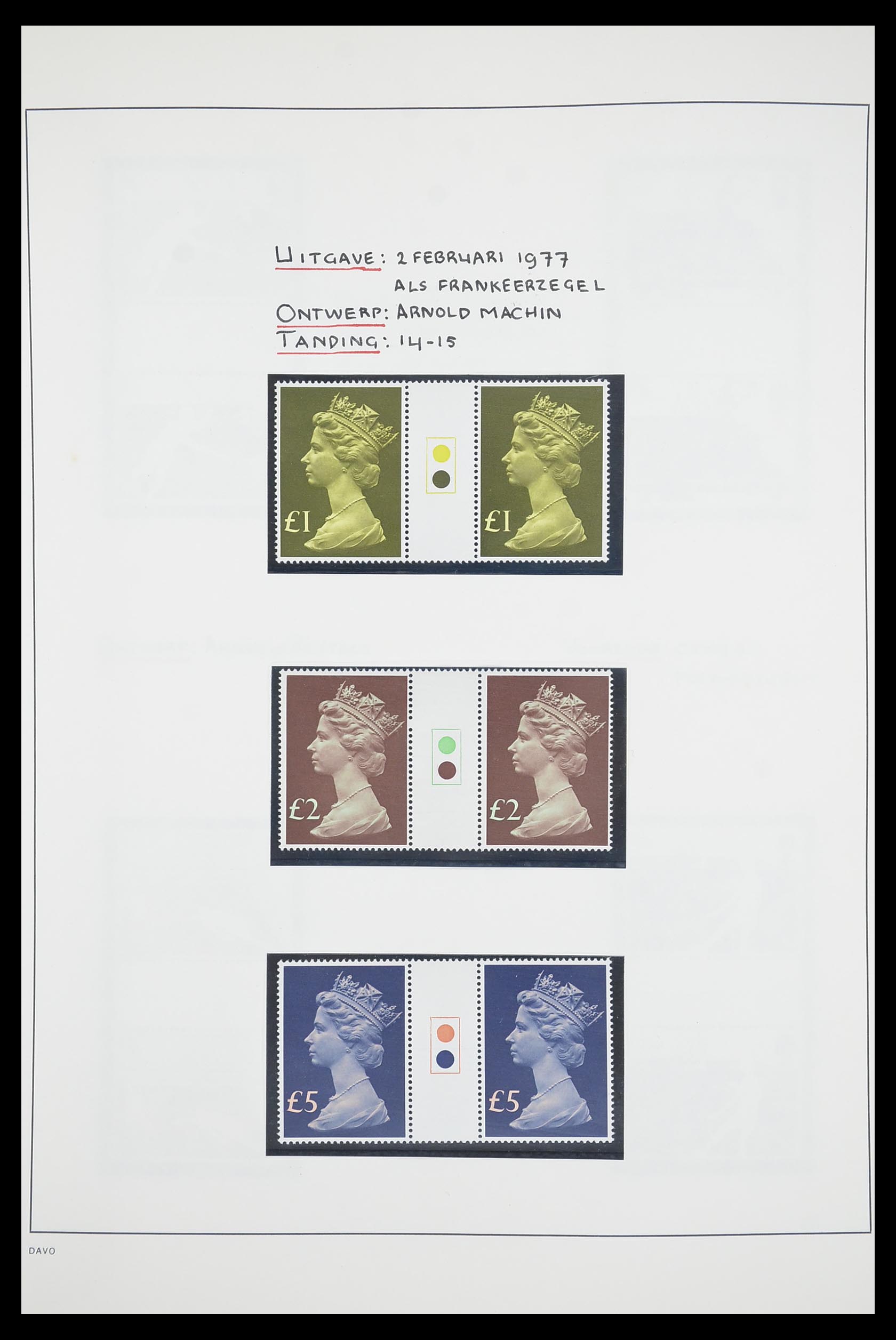 33681 027 - Postzegelverzameling 33681 Engeland brugparen 1972-2014.