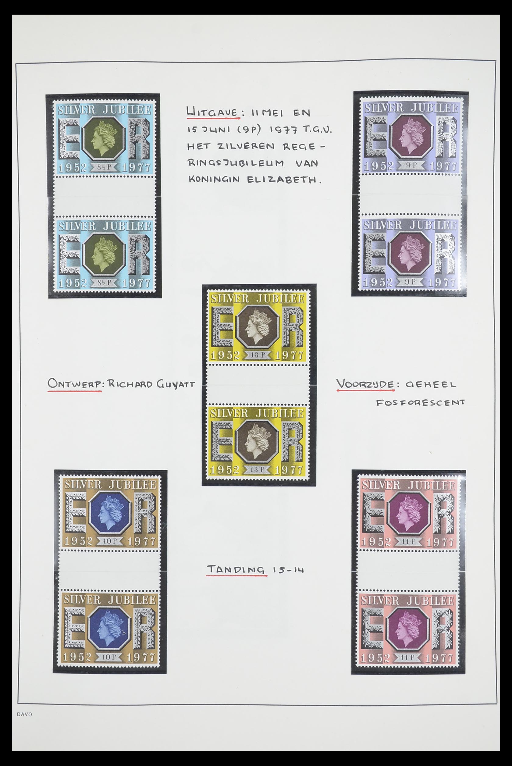 33681 030 - Postzegelverzameling 33681 Engeland brugparen 1972-2014.
