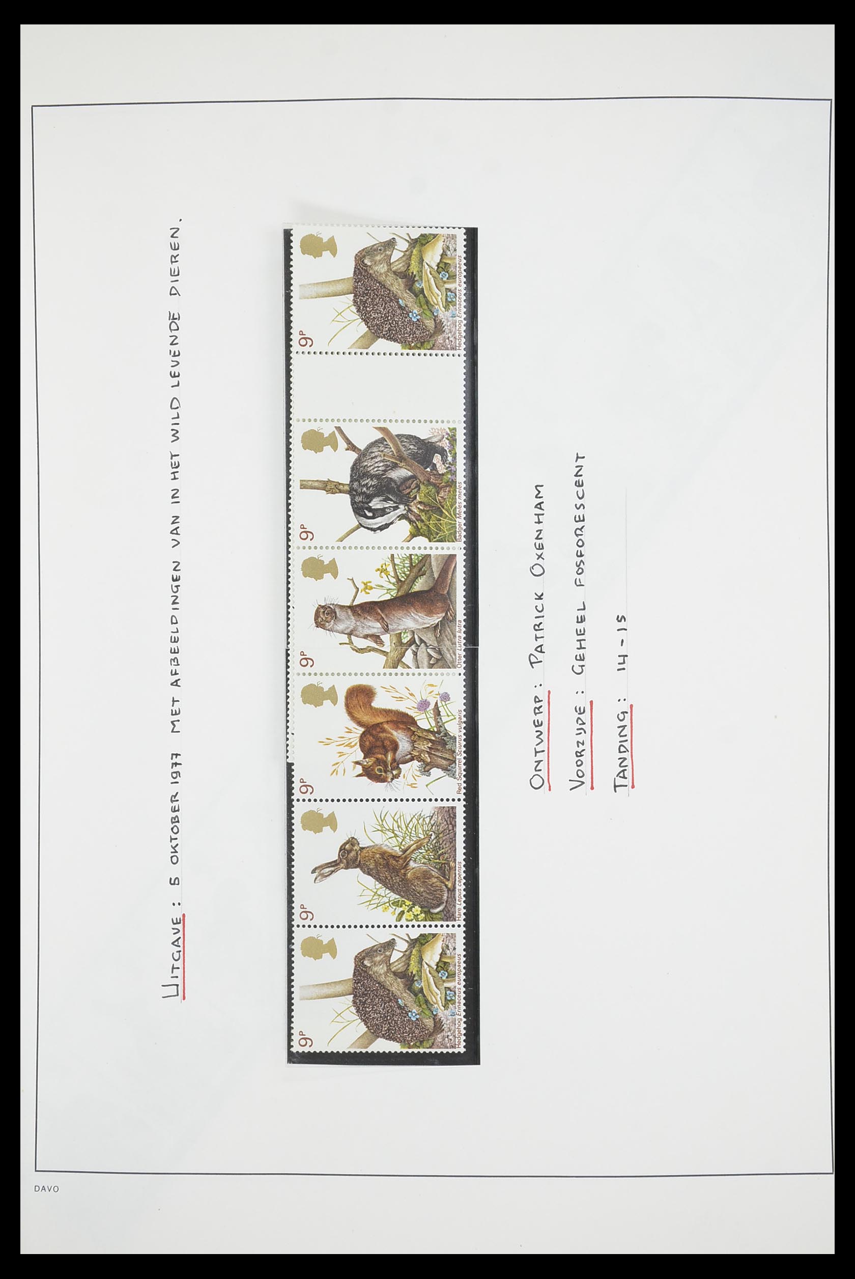 33681 031 - Postzegelverzameling 33681 Engeland brugparen 1972-2014.