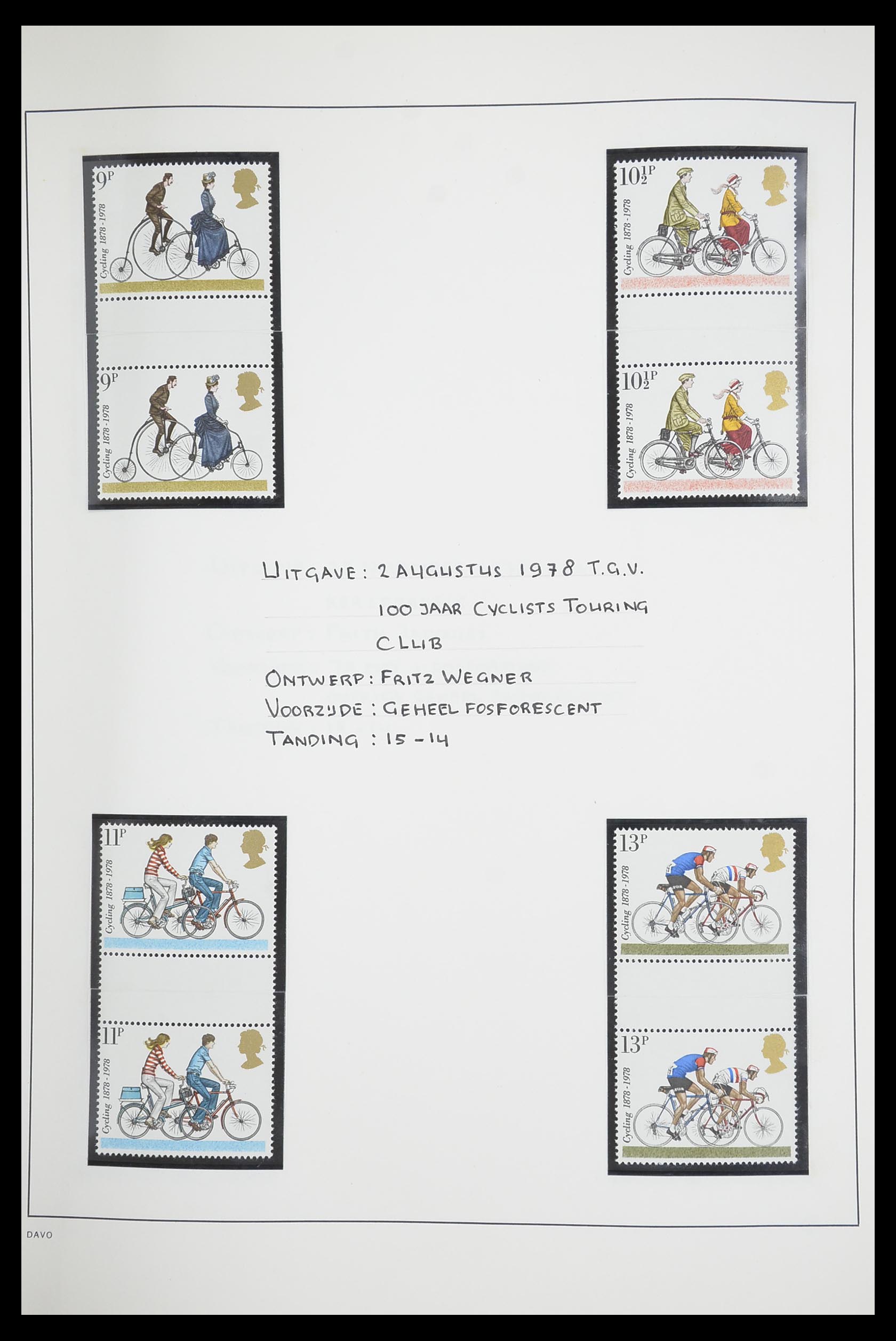 33681 038 - Postzegelverzameling 33681 Engeland brugparen 1972-2014.