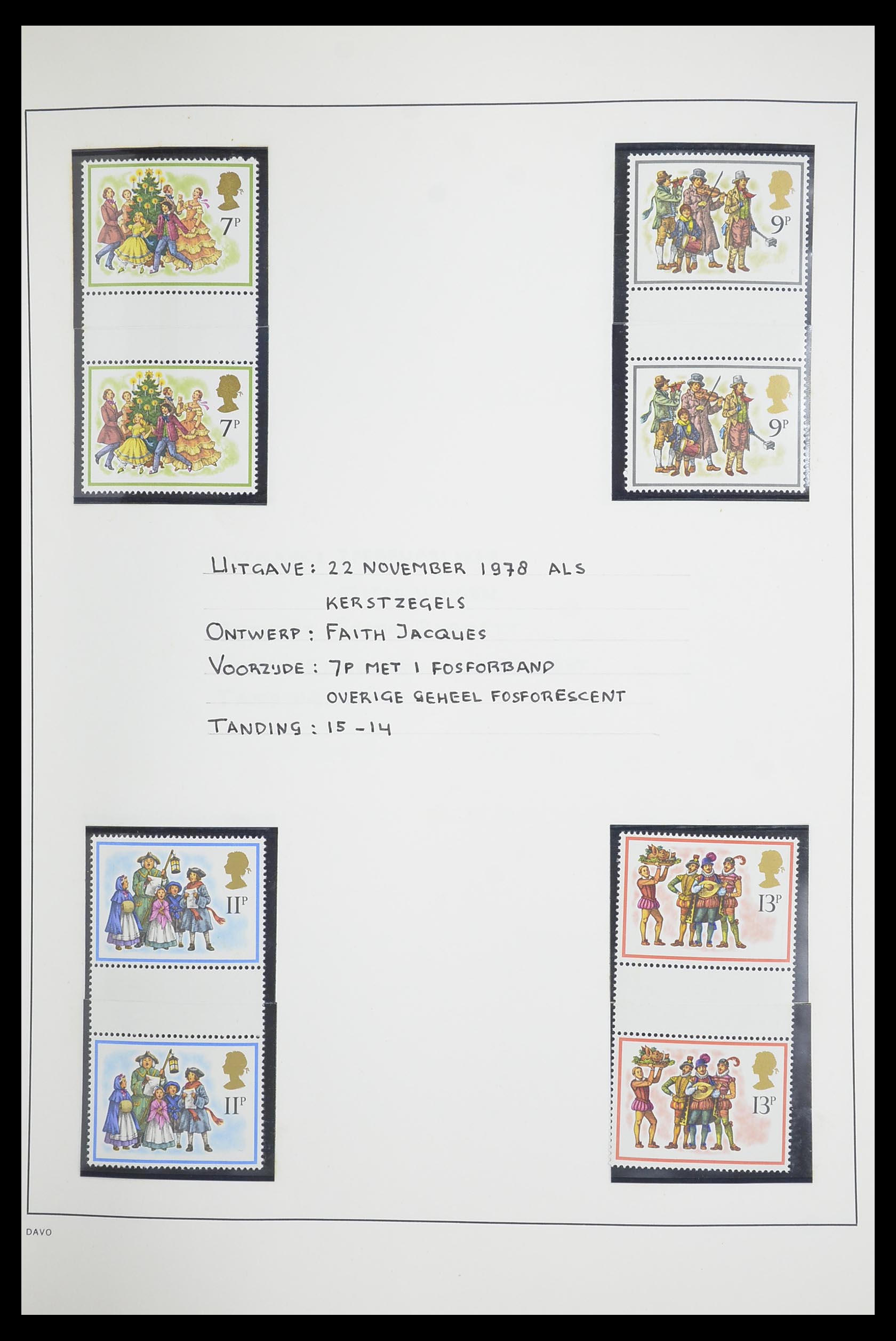 33681 039 - Postzegelverzameling 33681 Engeland brugparen 1972-2014.