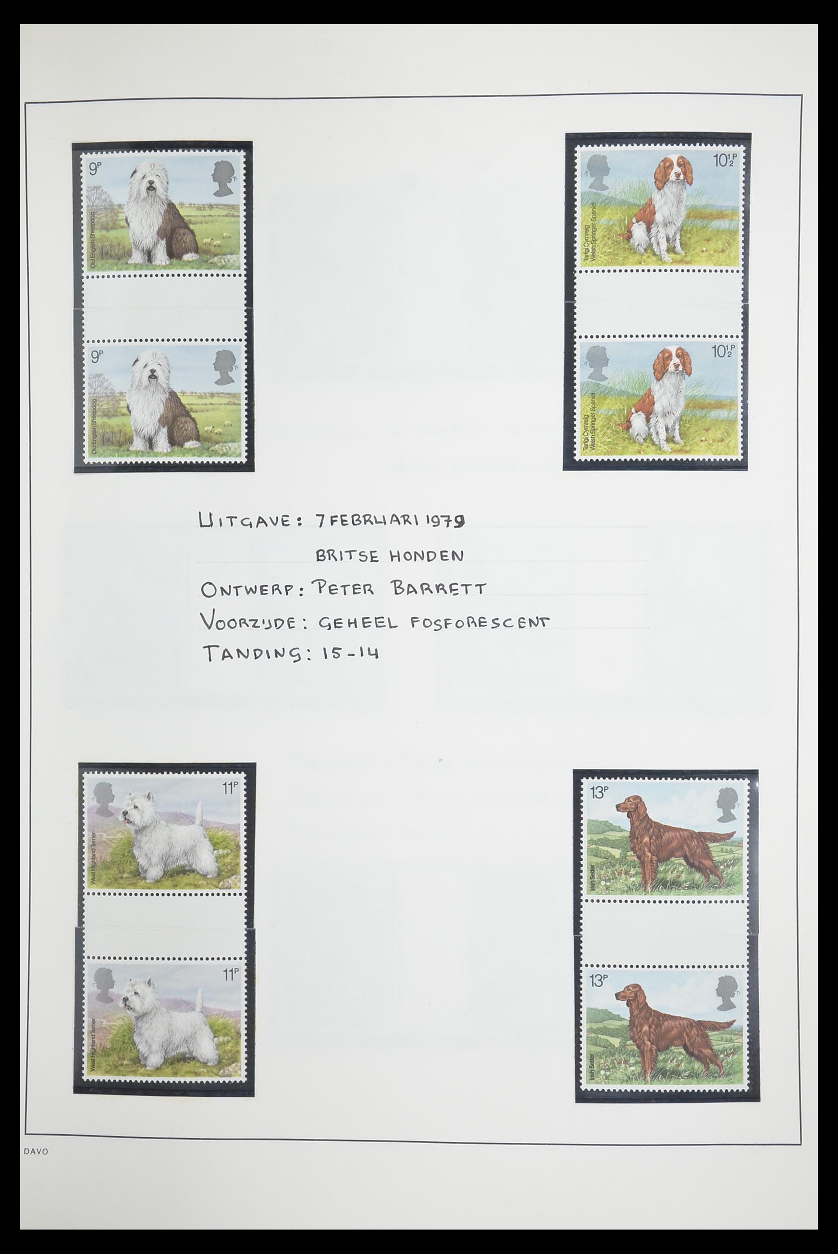 33681 040 - Postzegelverzameling 33681 Engeland brugparen 1972-2014.