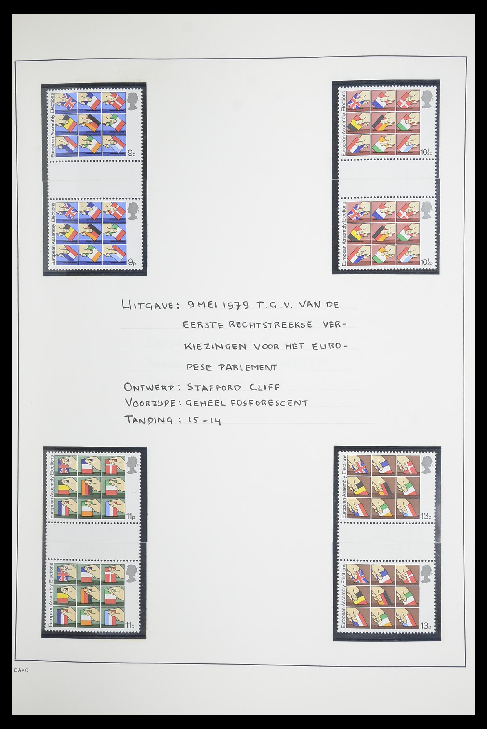 33681 042 - Postzegelverzameling 33681 Engeland brugparen 1972-2014.