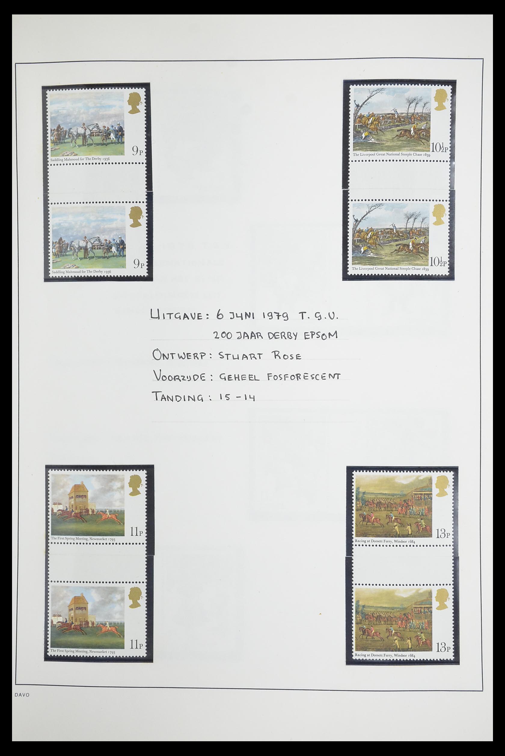 33681 043 - Postzegelverzameling 33681 Engeland brugparen 1972-2014.