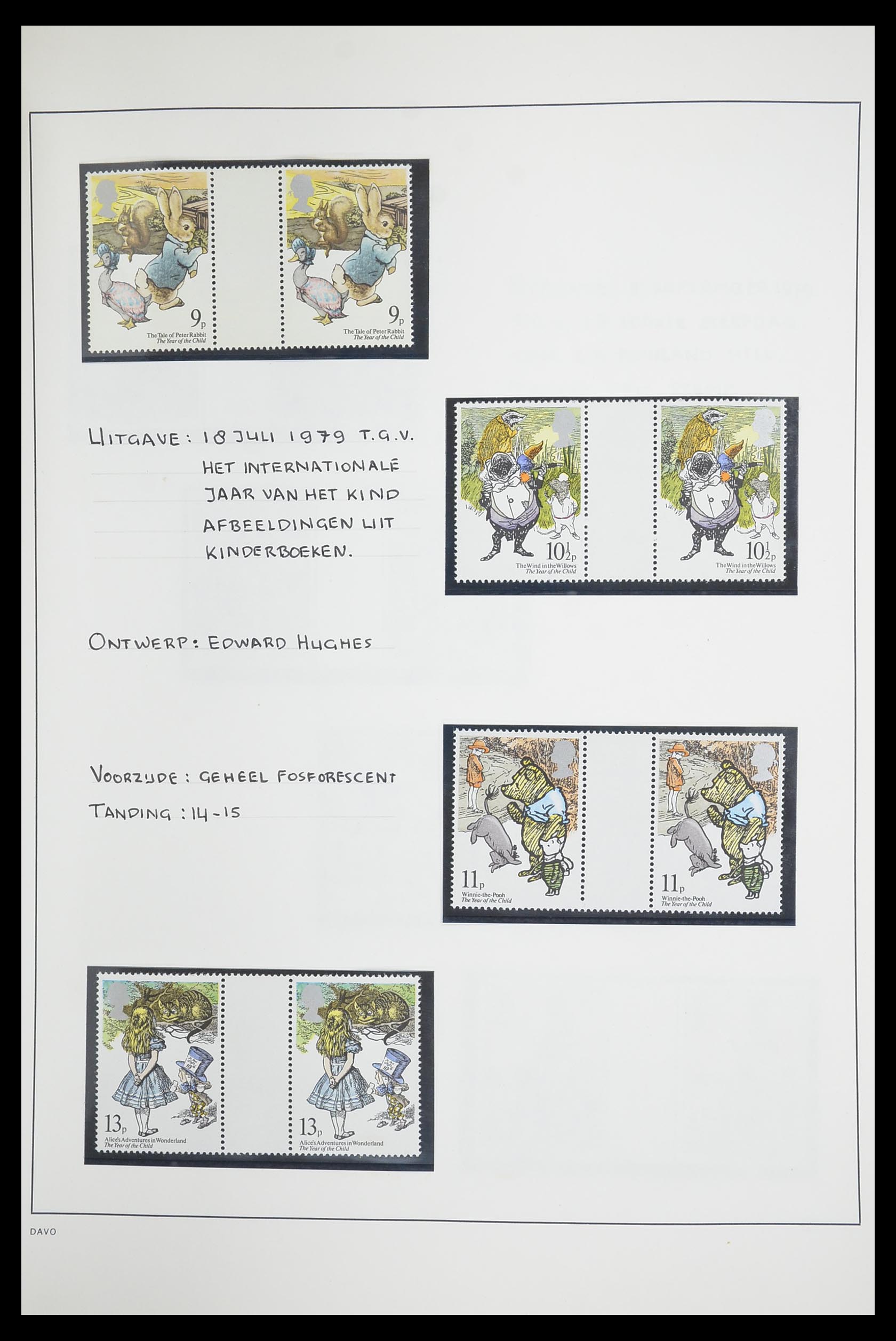 33681 044 - Postzegelverzameling 33681 Engeland brugparen 1972-2014.