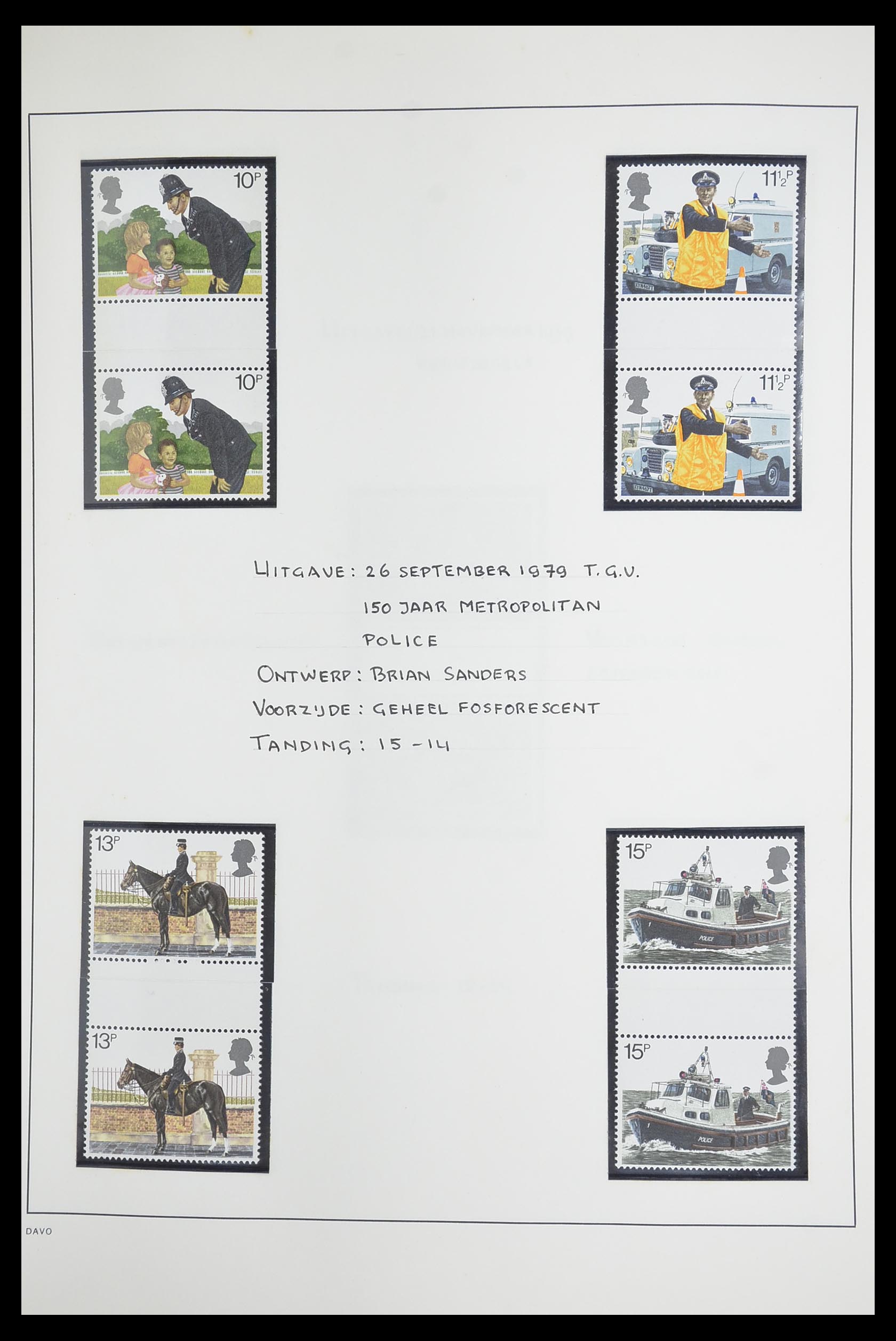 33681 046 - Postzegelverzameling 33681 Engeland brugparen 1972-2014.