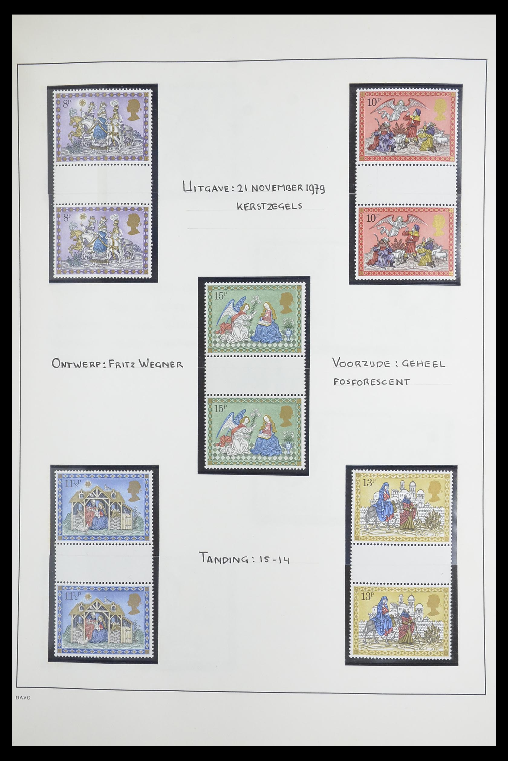 33681 047 - Postzegelverzameling 33681 Engeland brugparen 1972-2014.