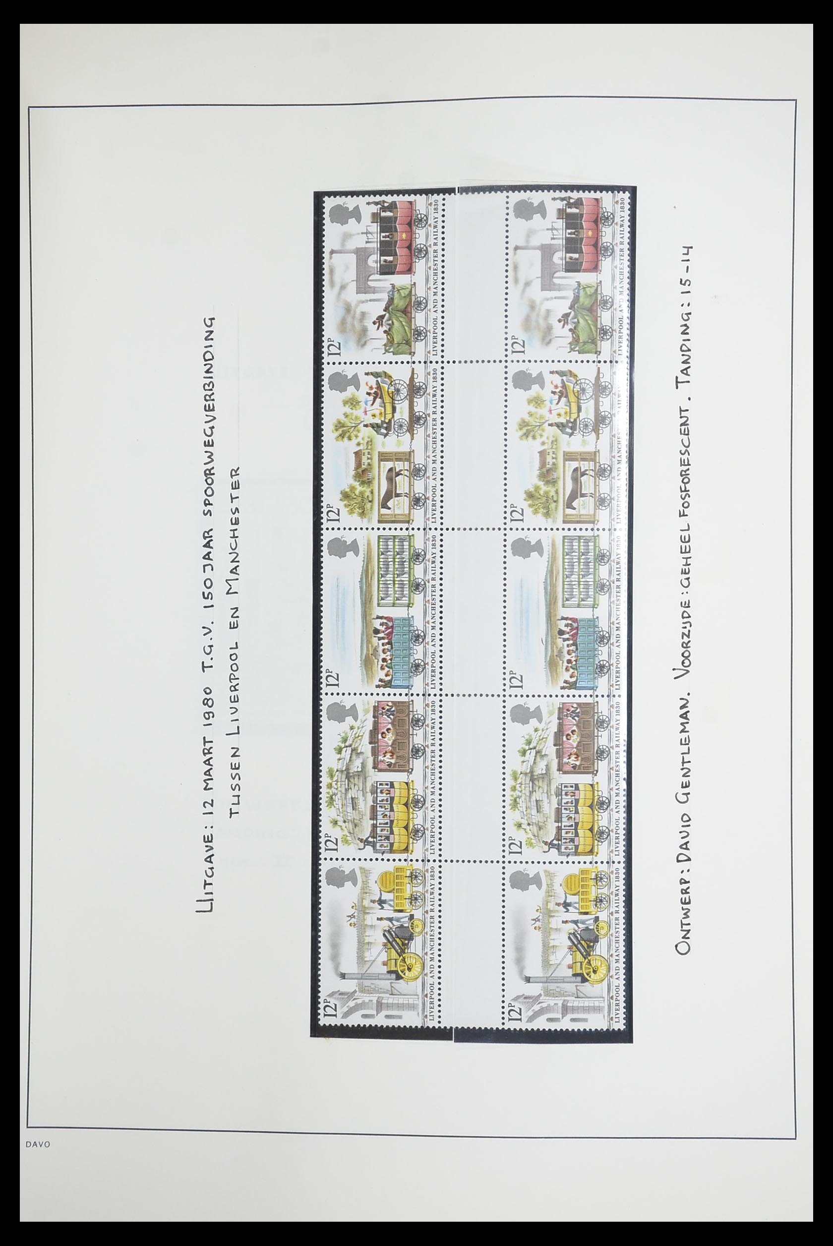 33681 049 - Postzegelverzameling 33681 Engeland brugparen 1972-2014.