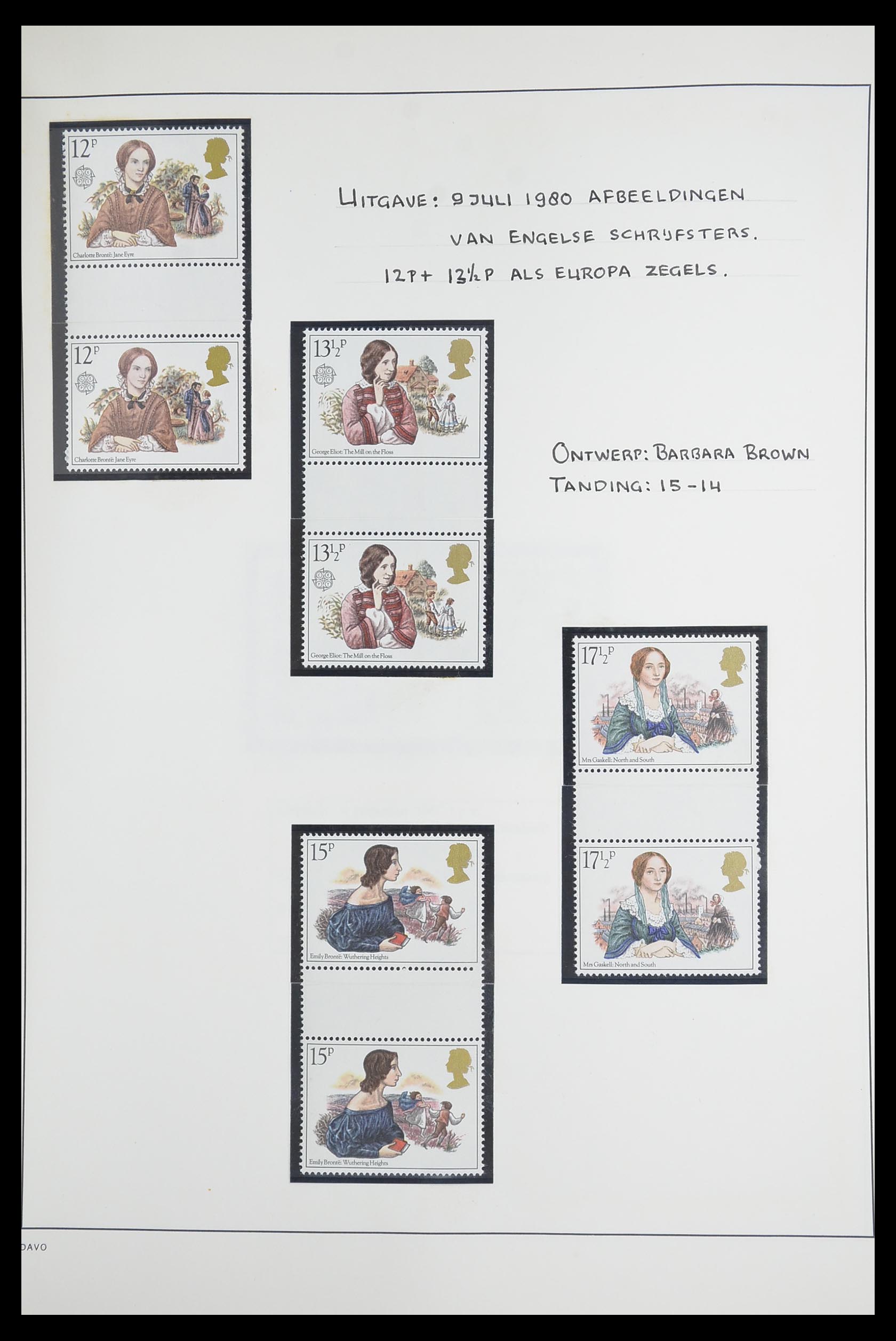 33681 053 - Postzegelverzameling 33681 Engeland brugparen 1972-2014.