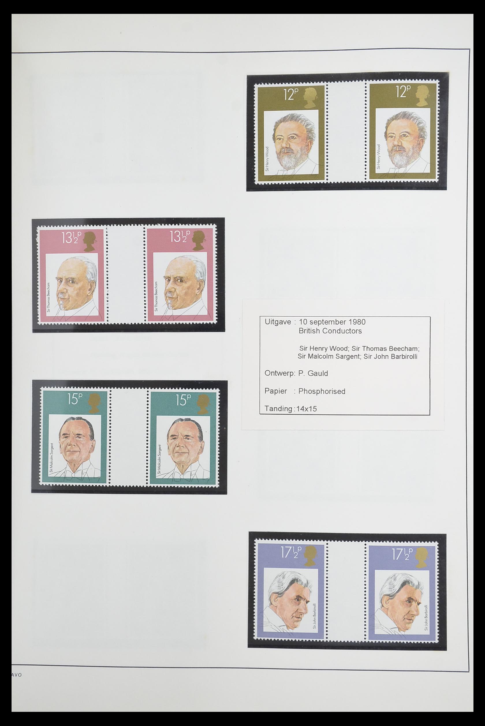 33681 055 - Postzegelverzameling 33681 Engeland brugparen 1972-2014.
