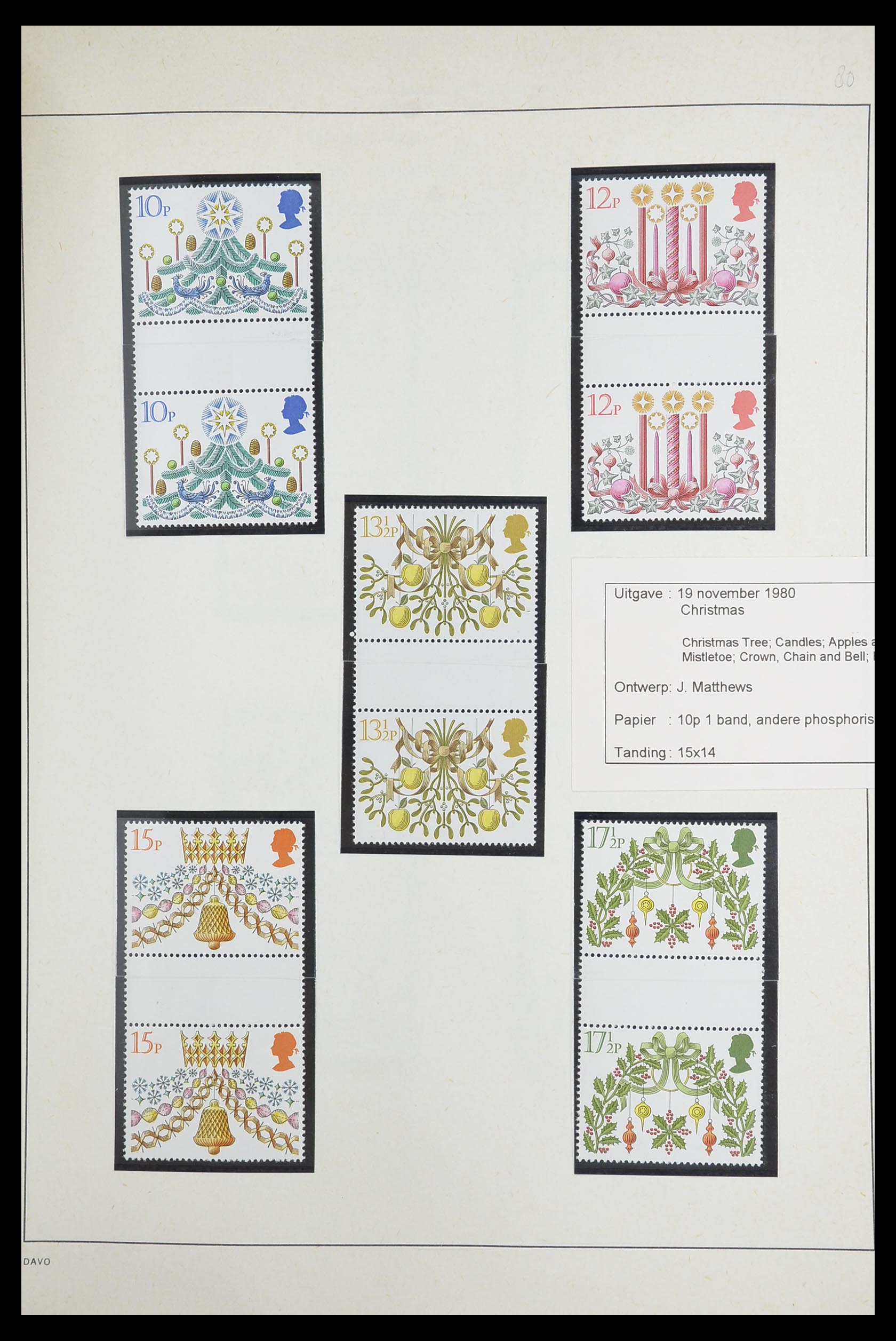 33681 057 - Postzegelverzameling 33681 Engeland brugparen 1972-2014.