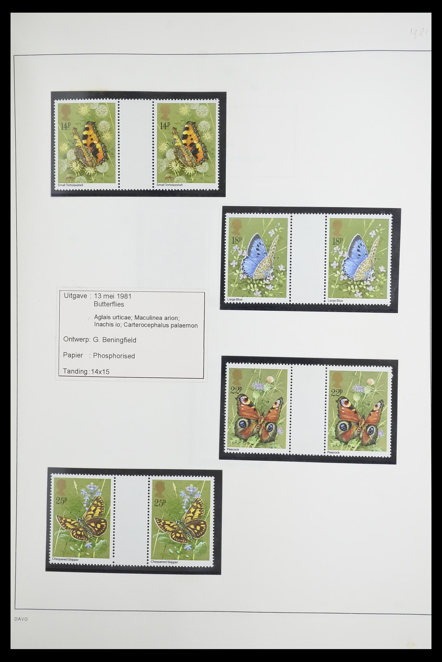 33681 061 - Stamp collection 33681 Great Britain gutterpairs 1972-2014.