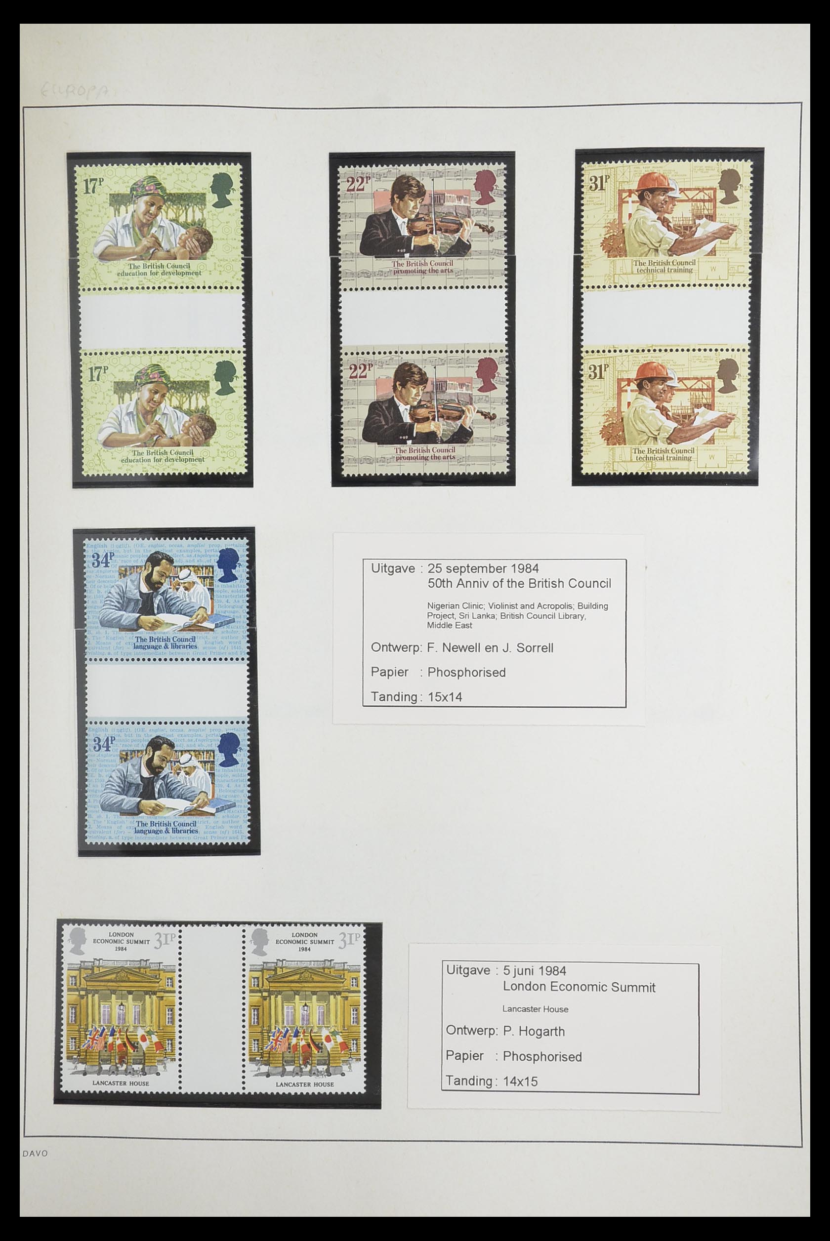 33681 087 - Stamp collection 33681 Great Britain gutterpairs 1972-2014.