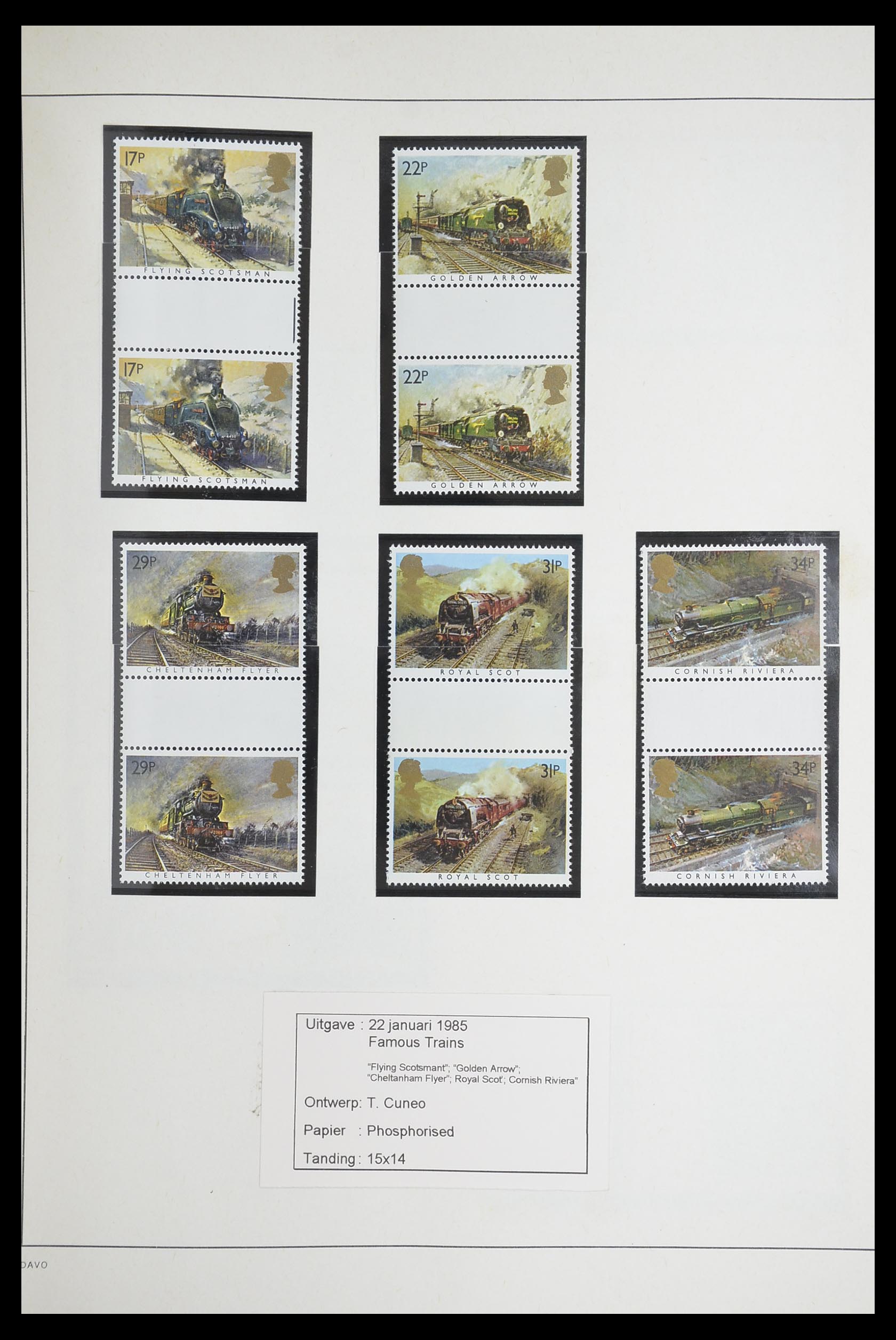 33681 091 - Stamp collection 33681 Great Britain gutterpairs 1972-2014.