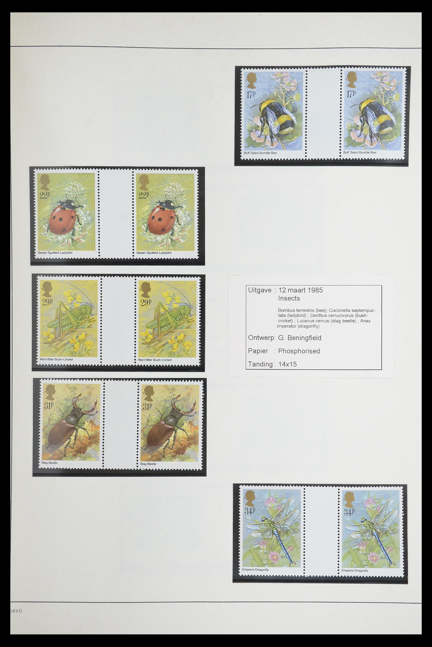 33681 092 - Stamp collection 33681 Great Britain gutterpairs 1972-2014.