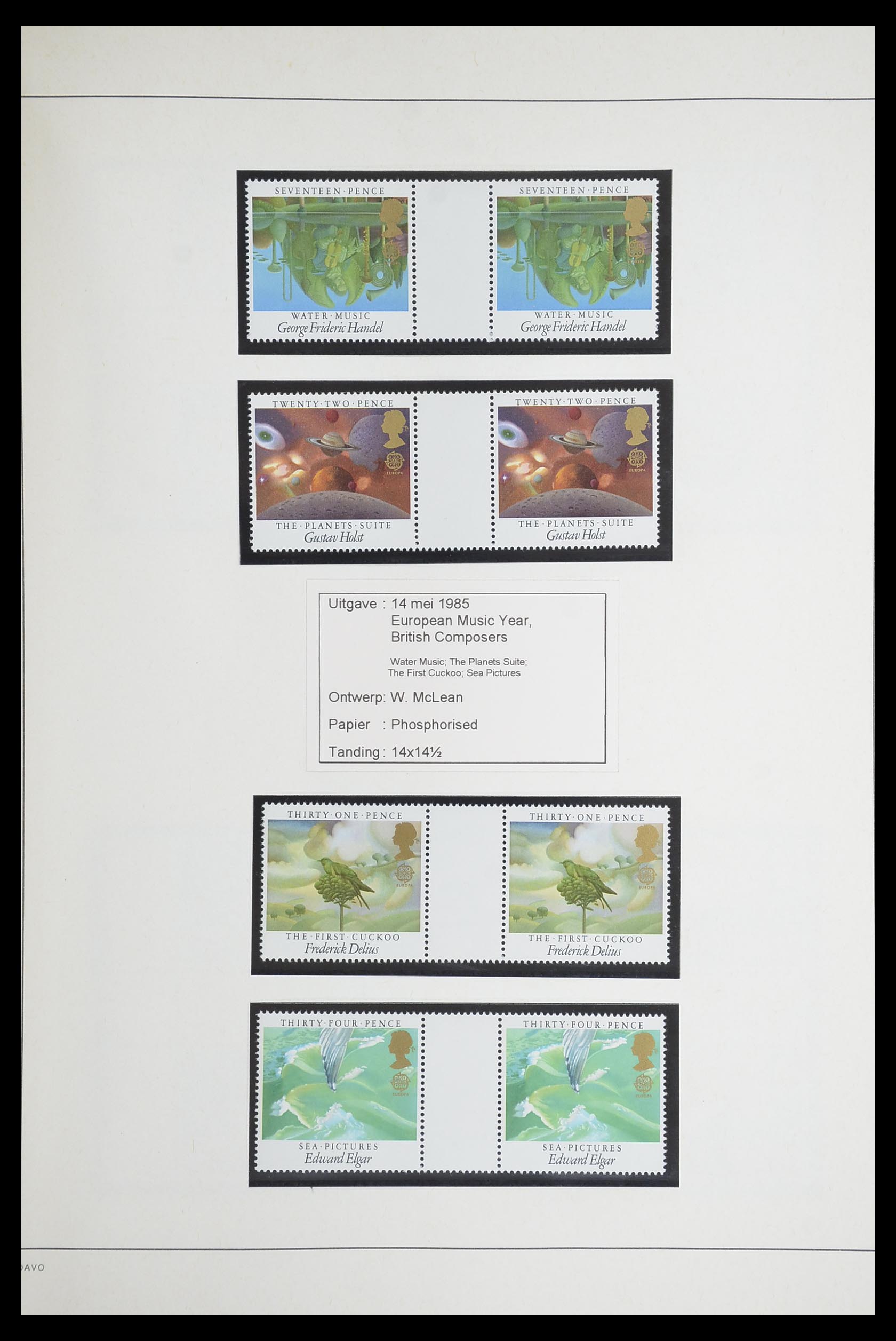 33681 093 - Stamp collection 33681 Great Britain gutterpairs 1972-2014.