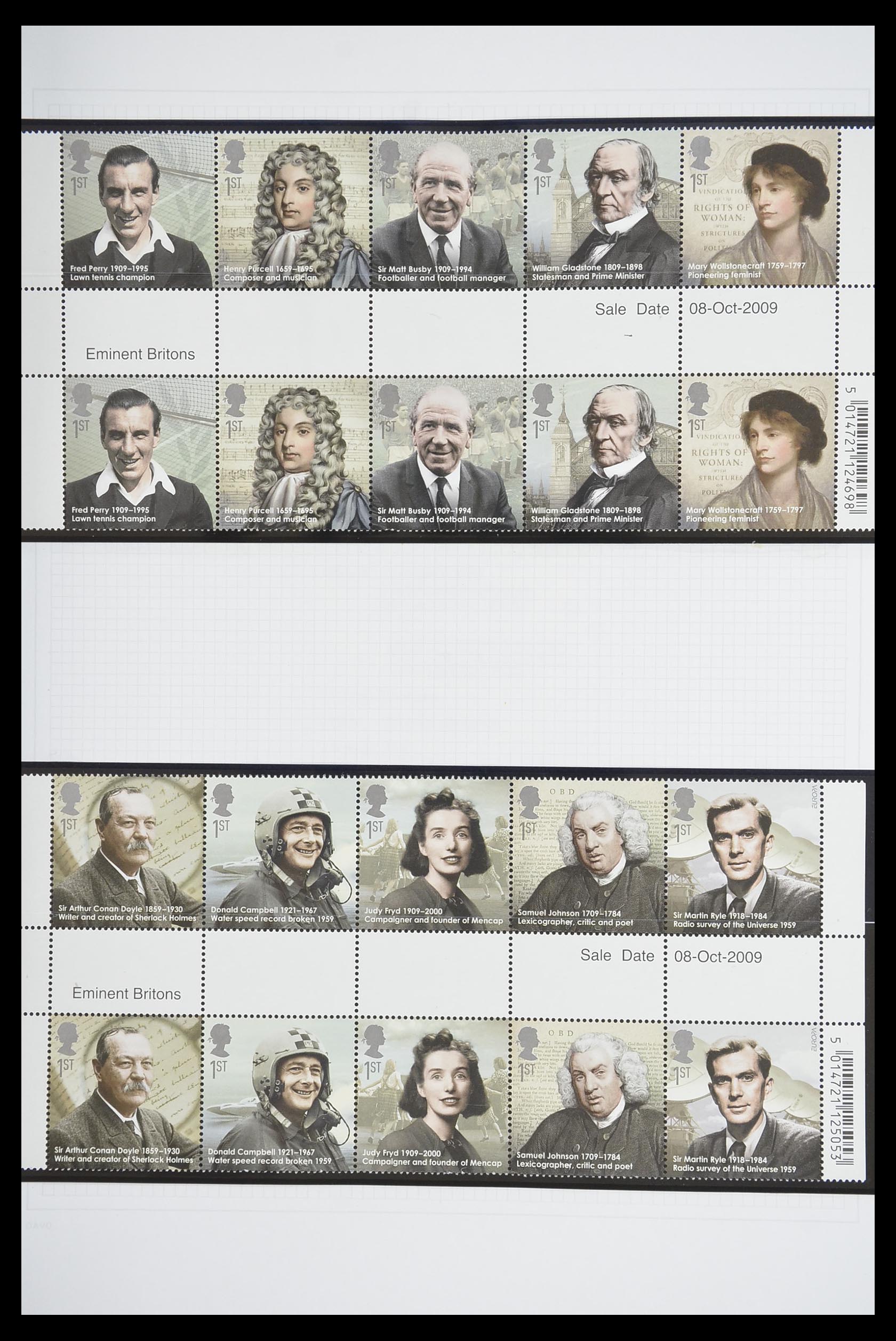 33681 333 - Stamp collection 33681 Great Britain gutterpairs 1972-2014.