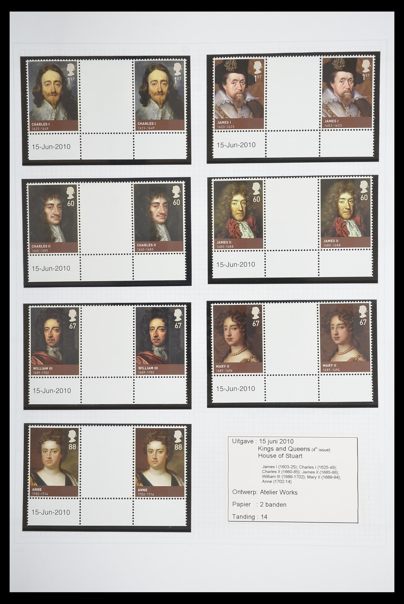 33681 344 - Stamp collection 33681 Great Britain gutterpairs 1972-2014.