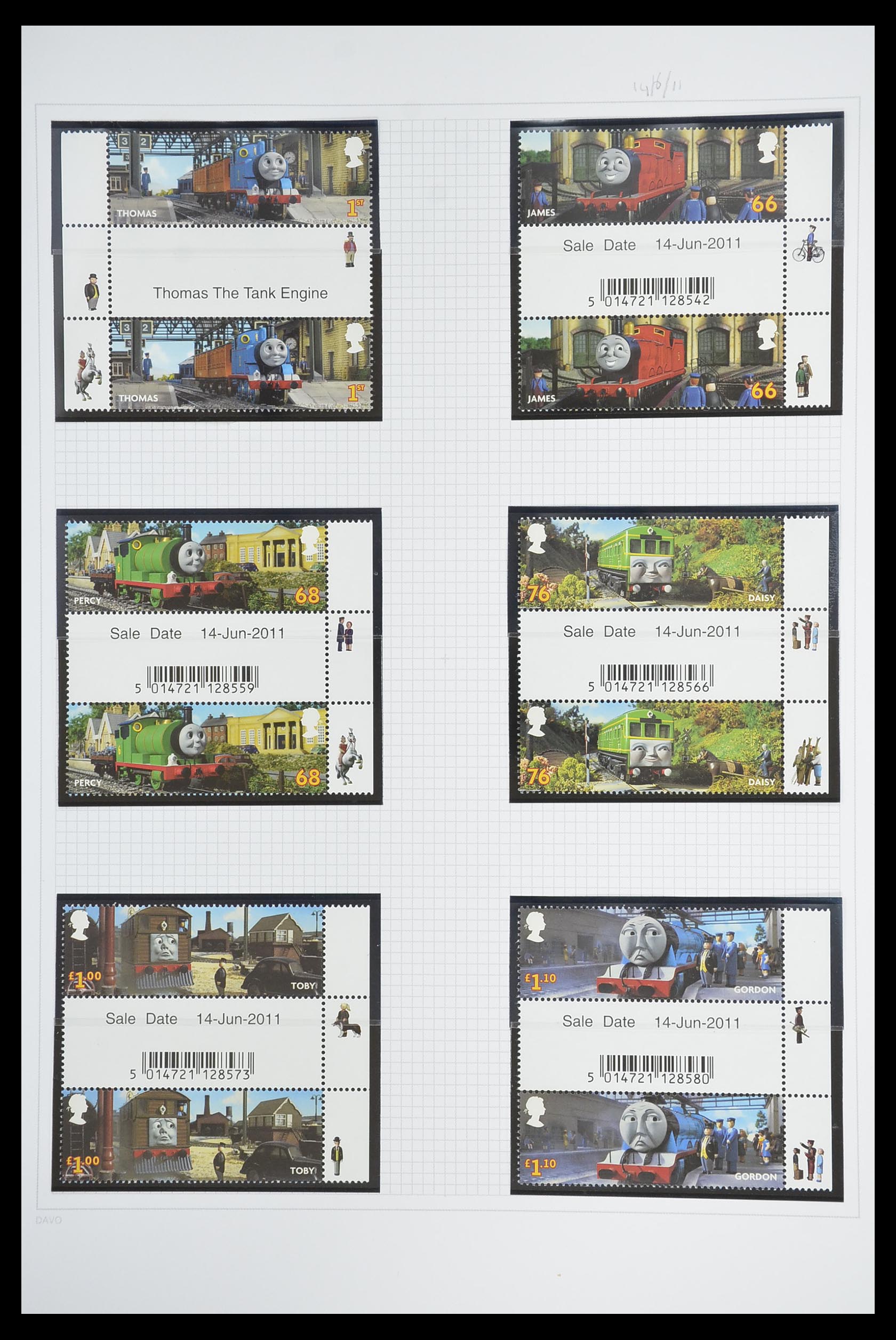33681 356 - Stamp collection 33681 Great Britain gutterpairs 1972-2014.