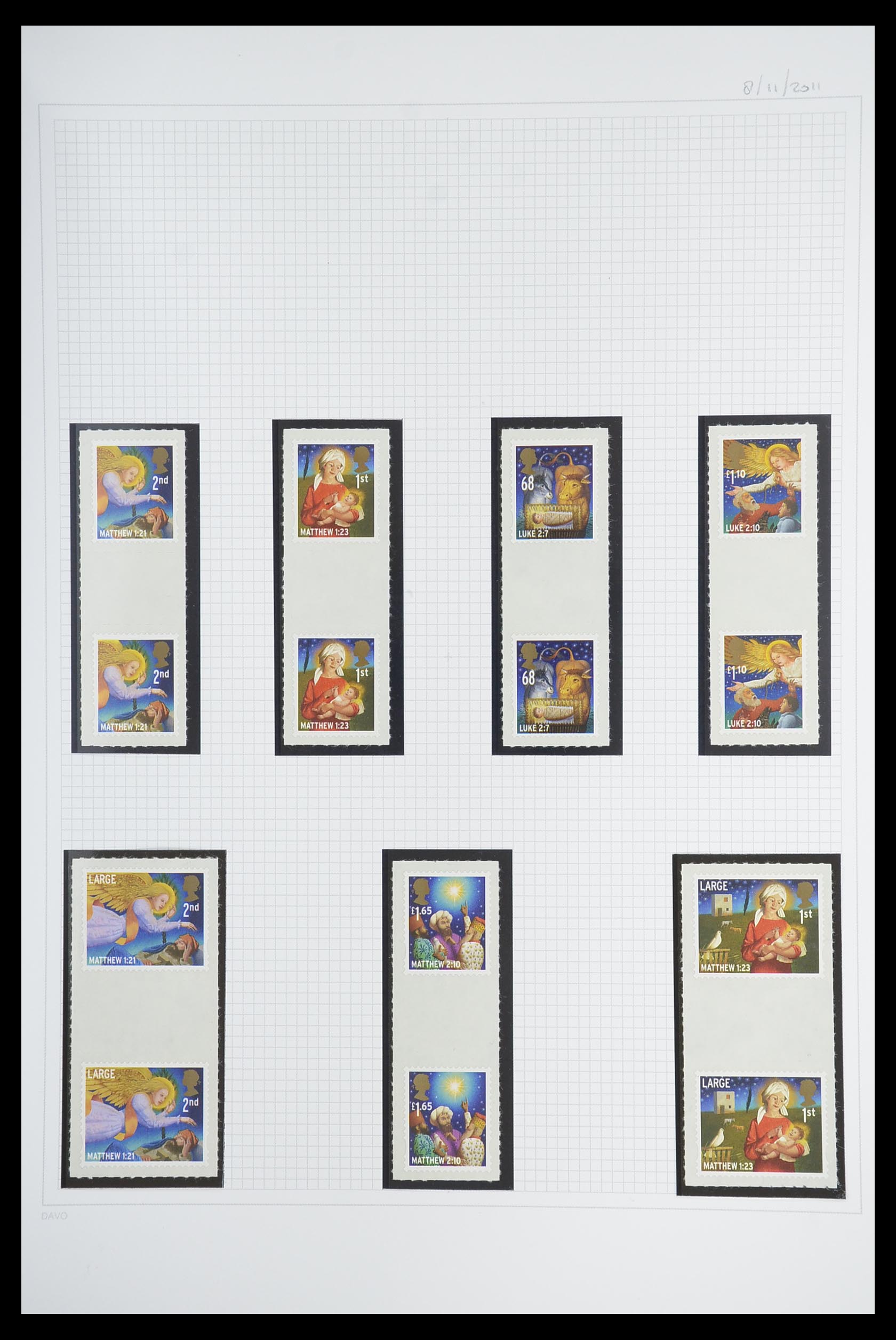 33681 361 - Postzegelverzameling 33681 Engeland brugparen 1972-2014.
