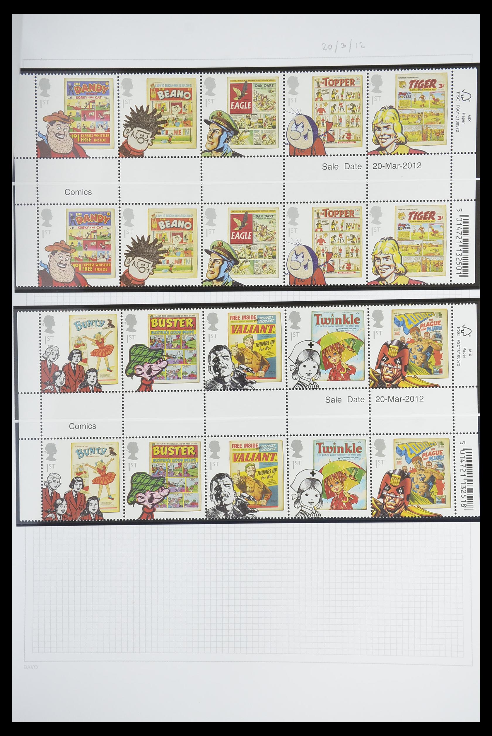 33681 365 - Postzegelverzameling 33681 Engeland brugparen 1972-2014.