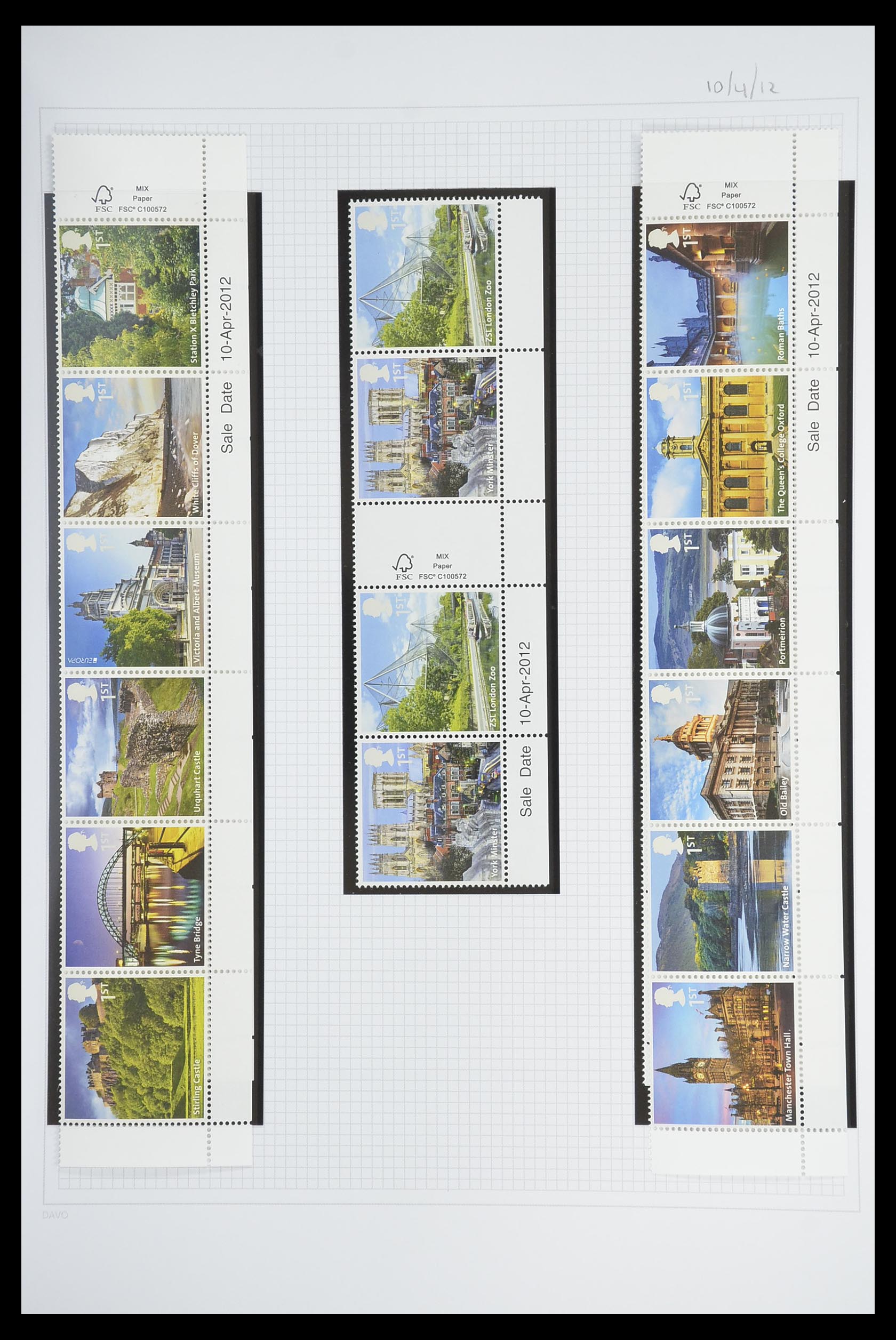 33681 366 - Postzegelverzameling 33681 Engeland brugparen 1972-2014.