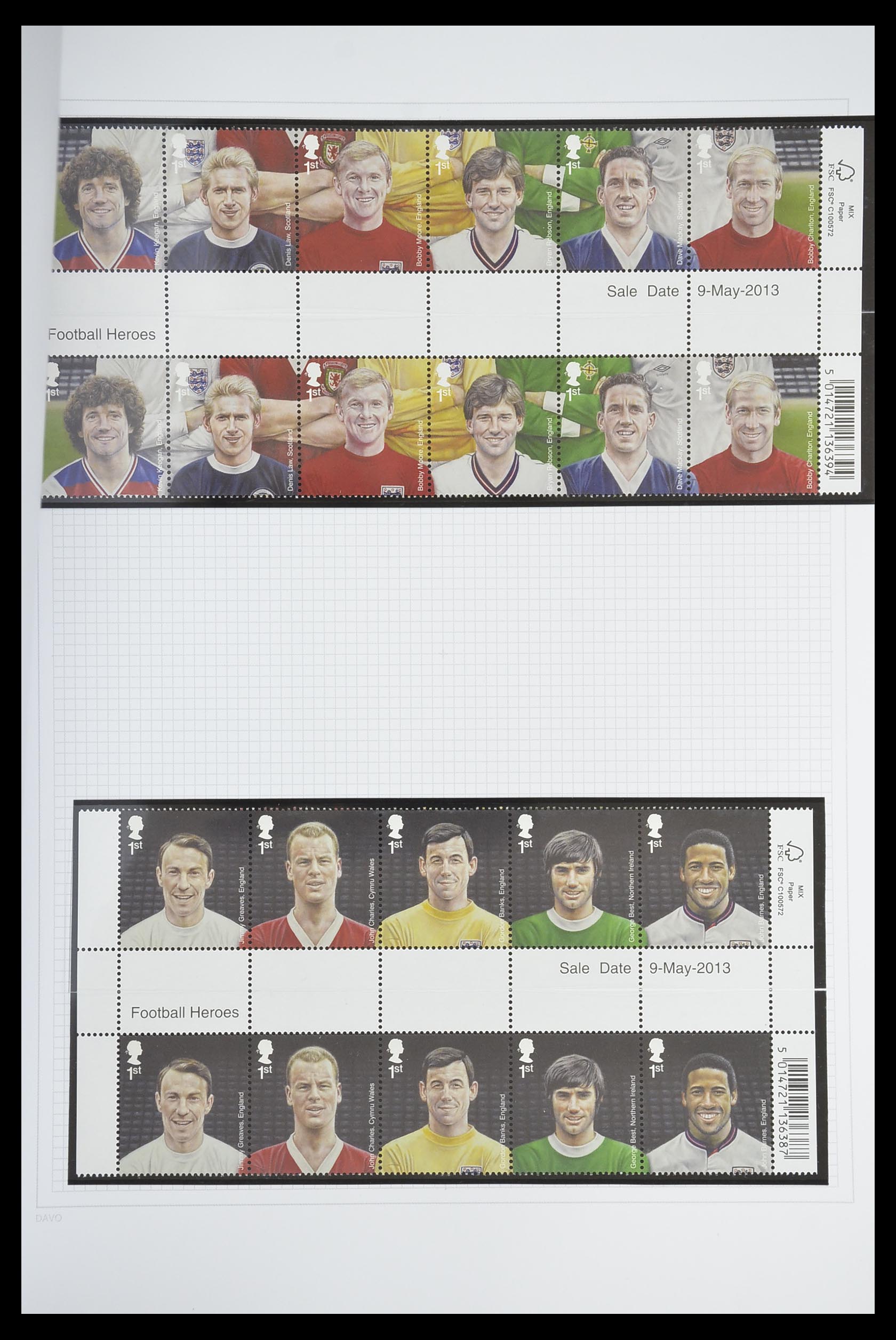 33681 376 - Postzegelverzameling 33681 Engeland brugparen 1972-2014.