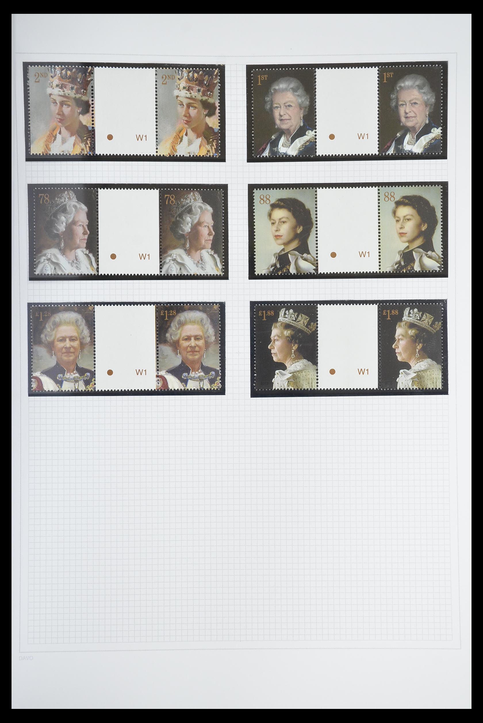 33681 377 - Postzegelverzameling 33681 Engeland brugparen 1972-2014.