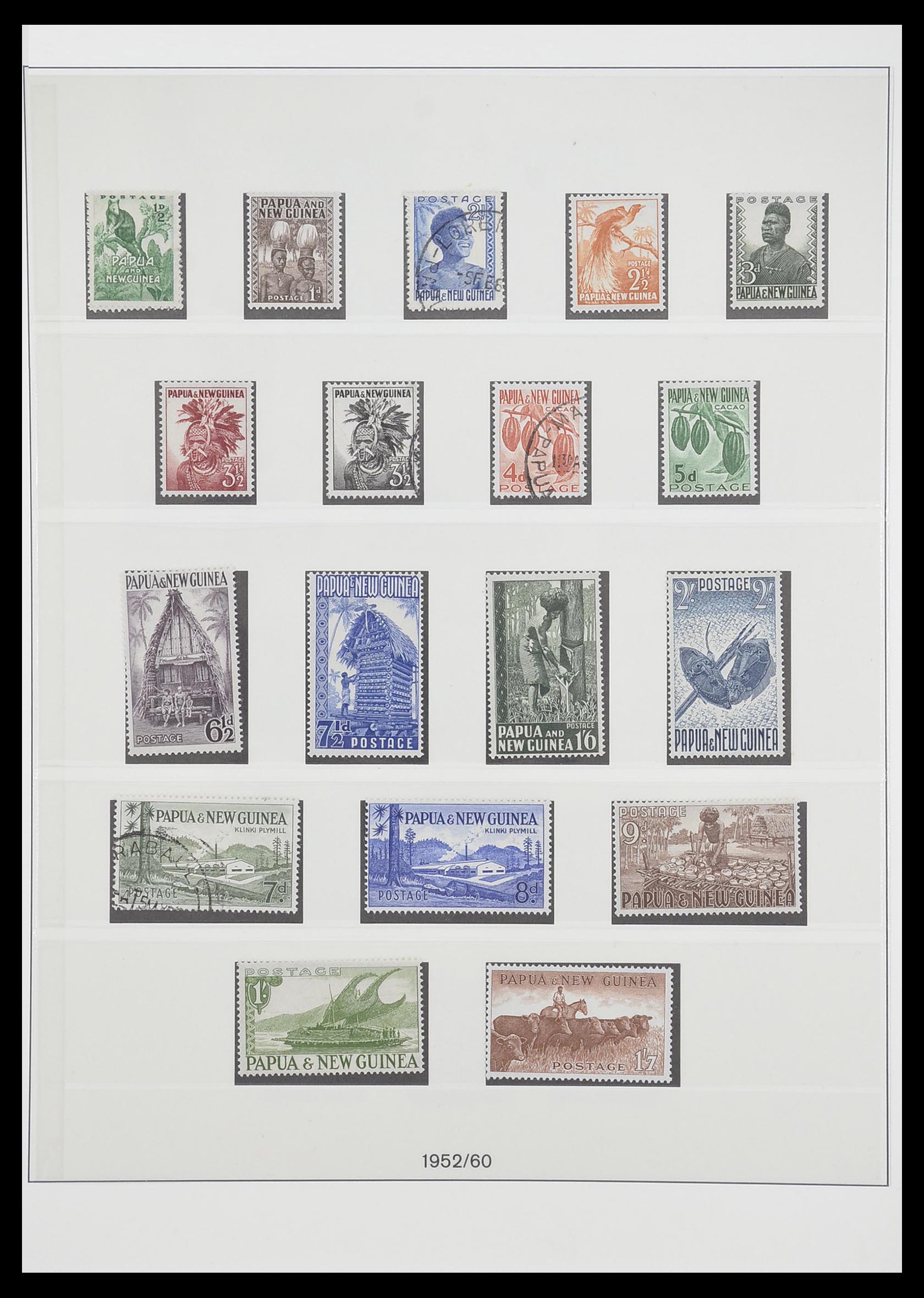 33683 001 - Postzegelverzameling 33683 Papua Nieuw Guinea 1952-2000.