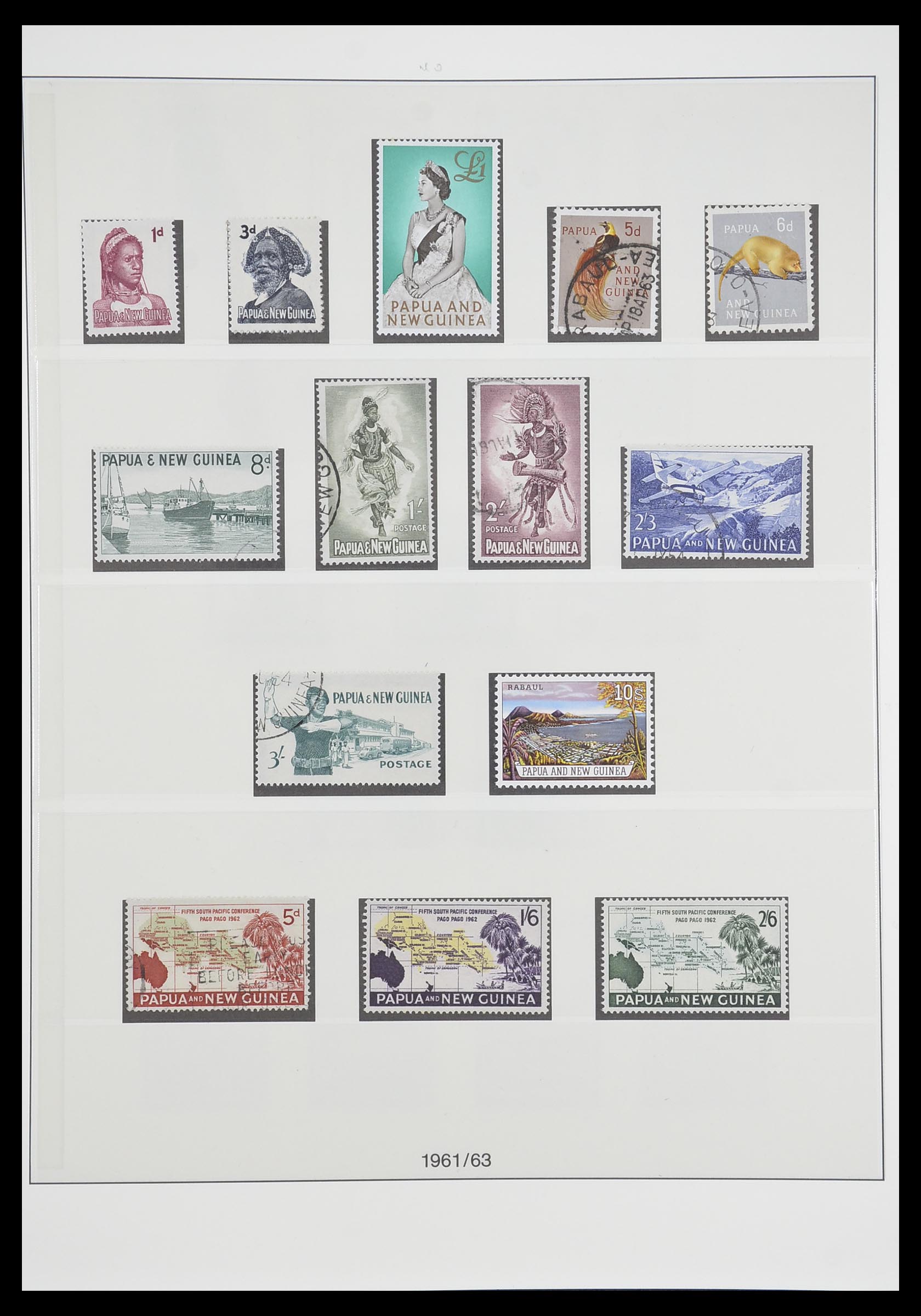 33683 003 - Postzegelverzameling 33683 Papua Nieuw Guinea 1952-2000.