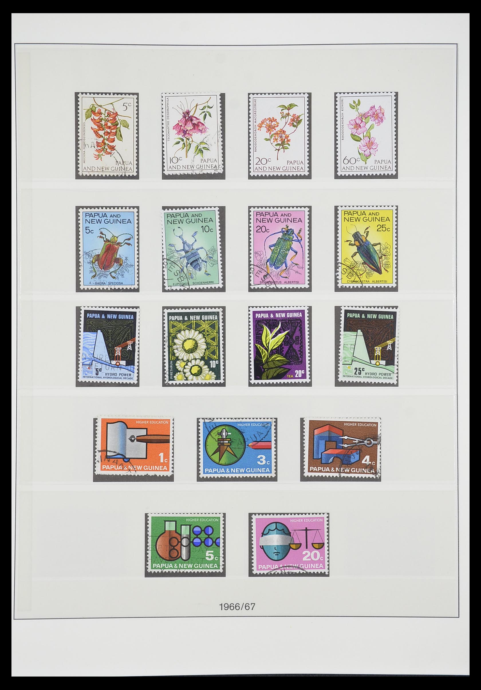33683 008 - Postzegelverzameling 33683 Papua Nieuw Guinea 1952-2000.