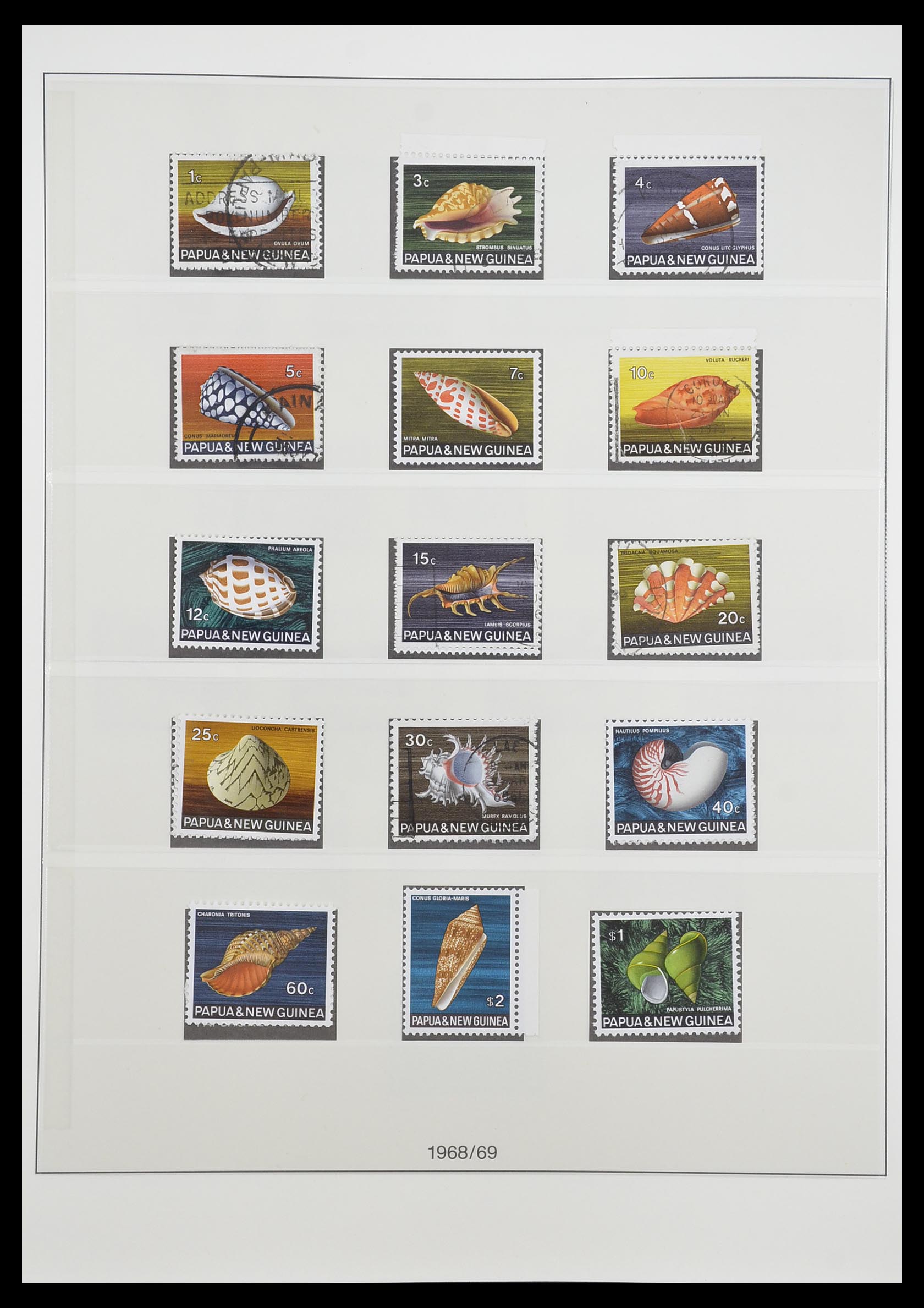 33683 011 - Postzegelverzameling 33683 Papua Nieuw Guinea 1952-2000.