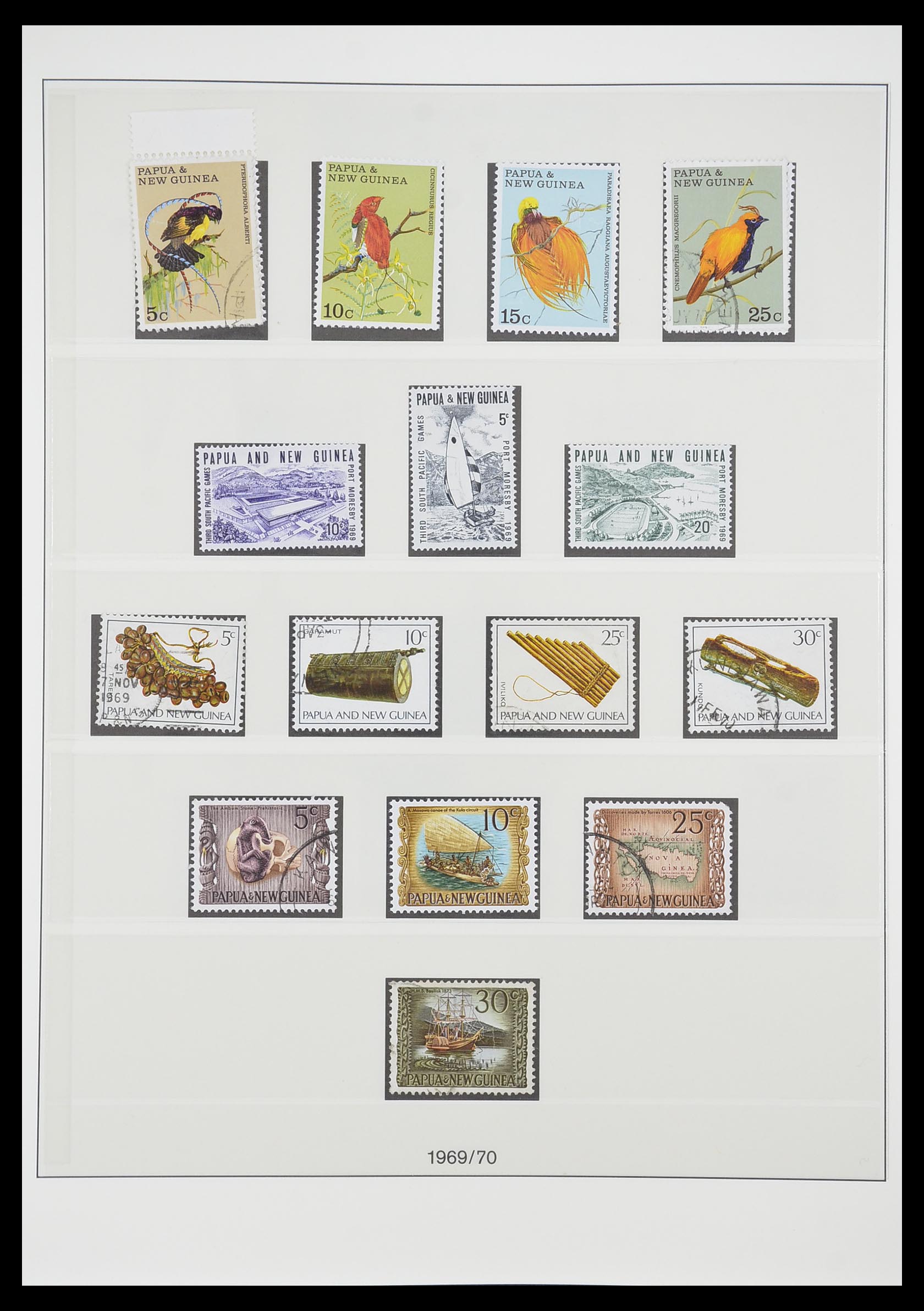 33683 012 - Postzegelverzameling 33683 Papua Nieuw Guinea 1952-2000.
