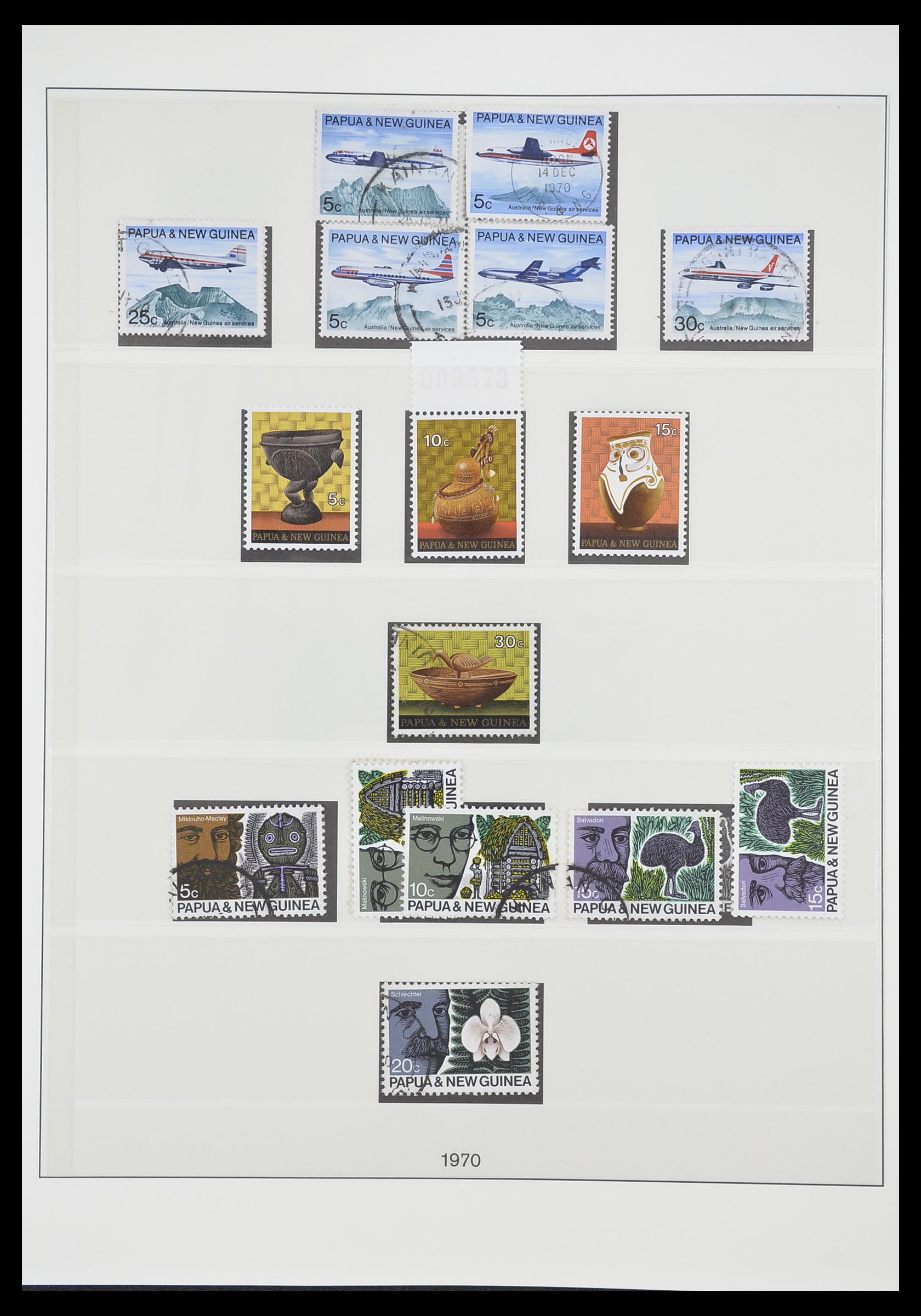 33683 013 - Postzegelverzameling 33683 Papua Nieuw Guinea 1952-2000.