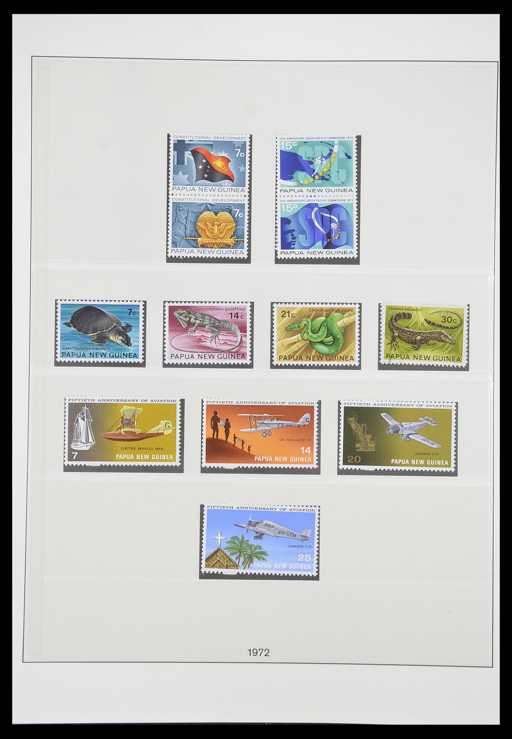 33683 016 - Postzegelverzameling 33683 Papua Nieuw Guinea 1952-2000.